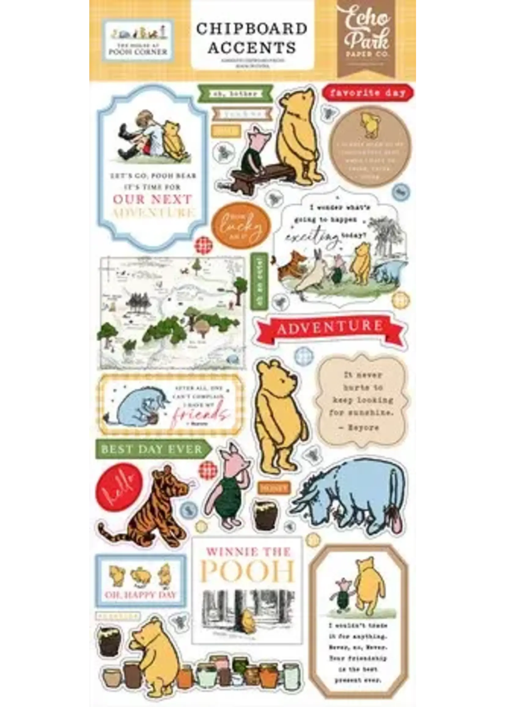 The House At Pooh Corner Chipboard Accents (HPC420021)