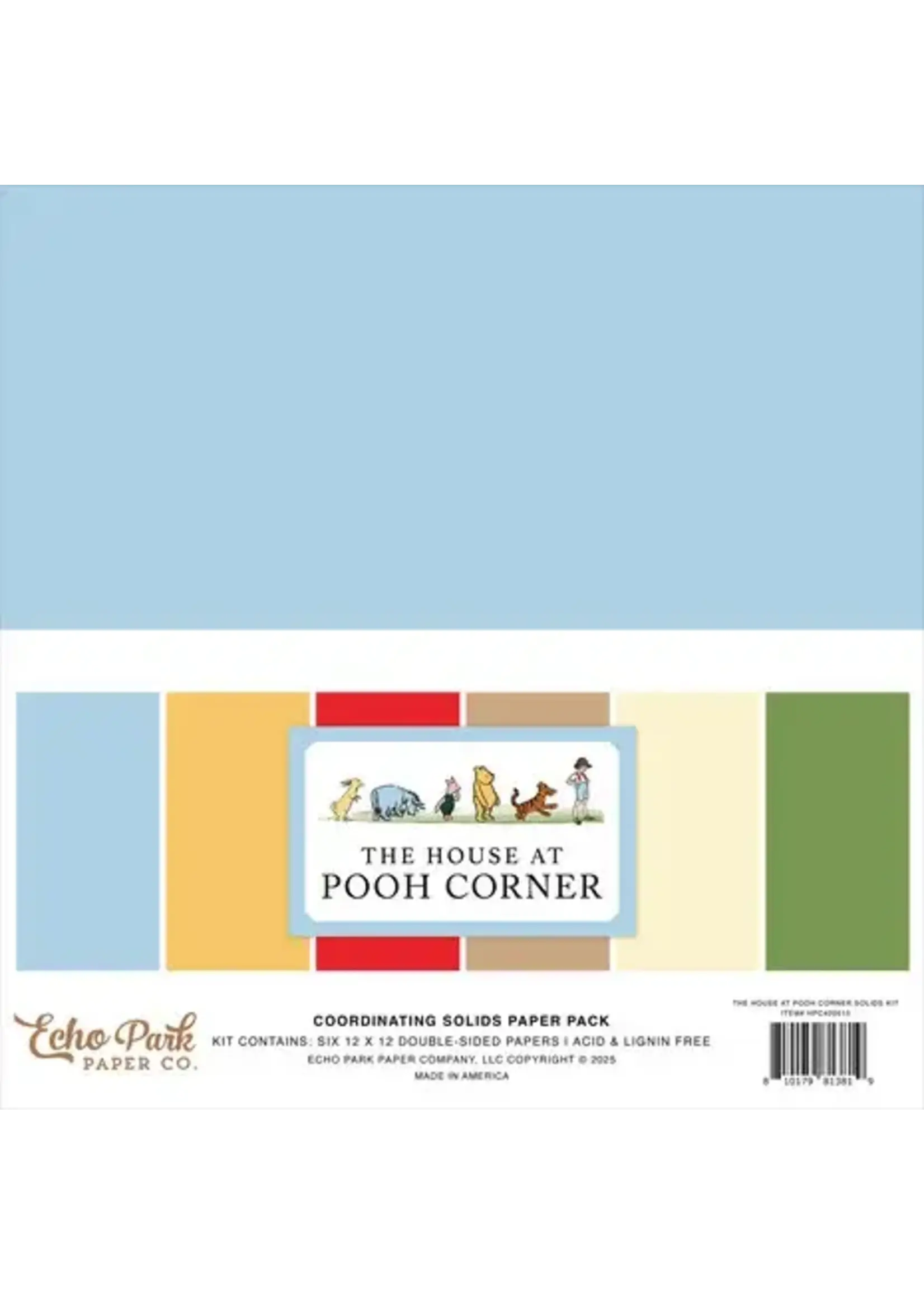 The House At Pooh Corner 12x12 Inch Coordinating Solids Paper Pack (HPC420015)