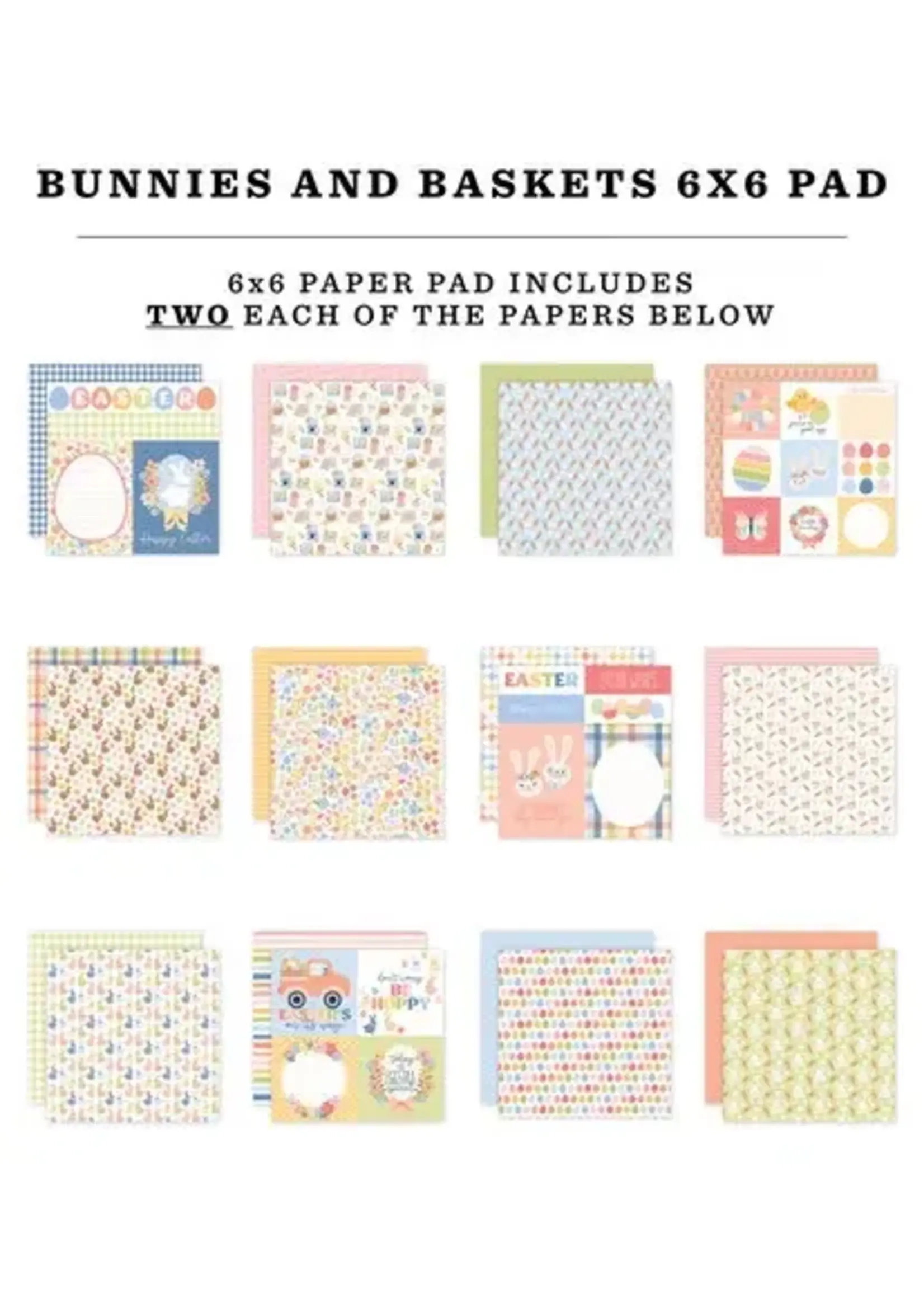 Bunnies And Baskets 6x6 Inch Paper Pad (BUB412023)