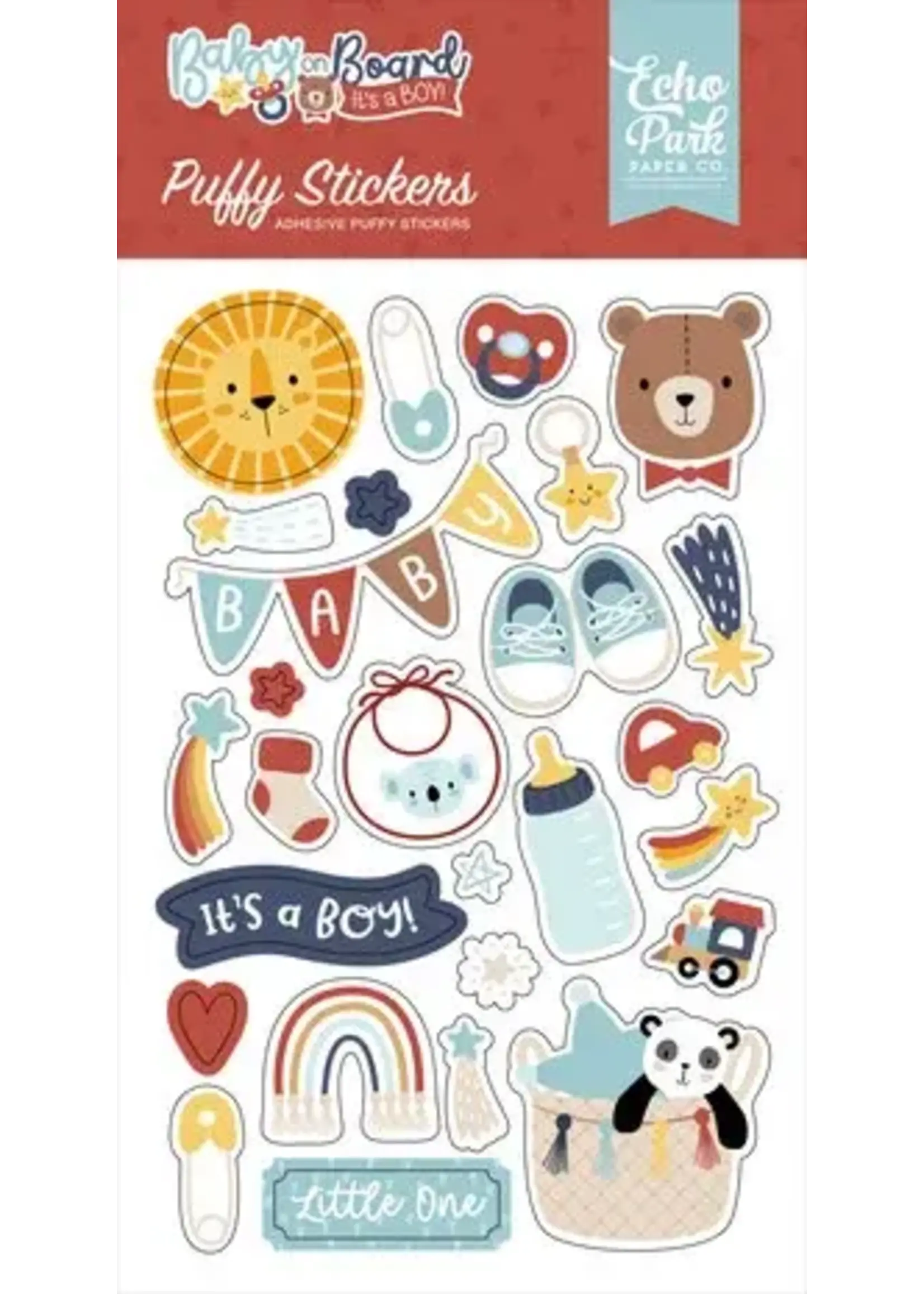 Baby On Board It's a Boy! Puffy Stickers (BOB415066)