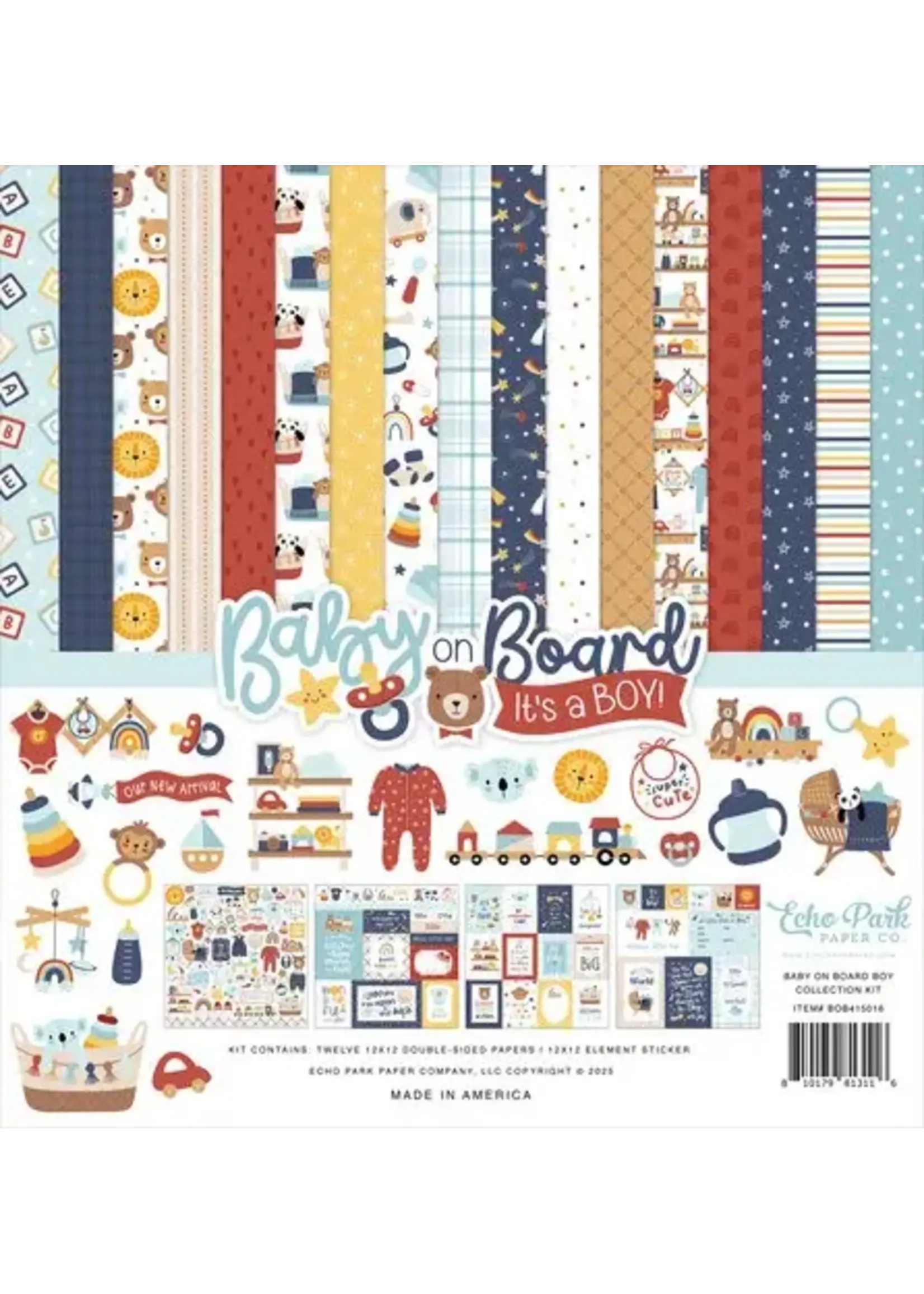 Baby On Board It's a Boy! 12x12 Inch Collection Kit (BOB415016)