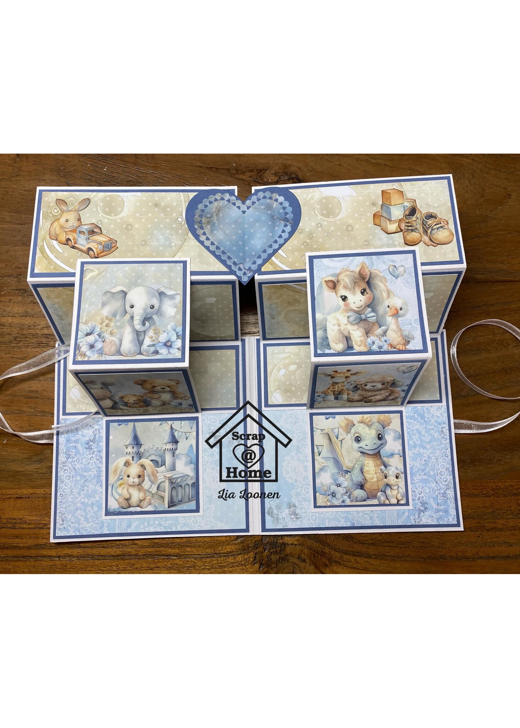 Dubbele pop up kaart Lia