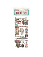 Rub-on cm 10,16x21,6 - Meester van het magische konijn CME-code: DFLRB143