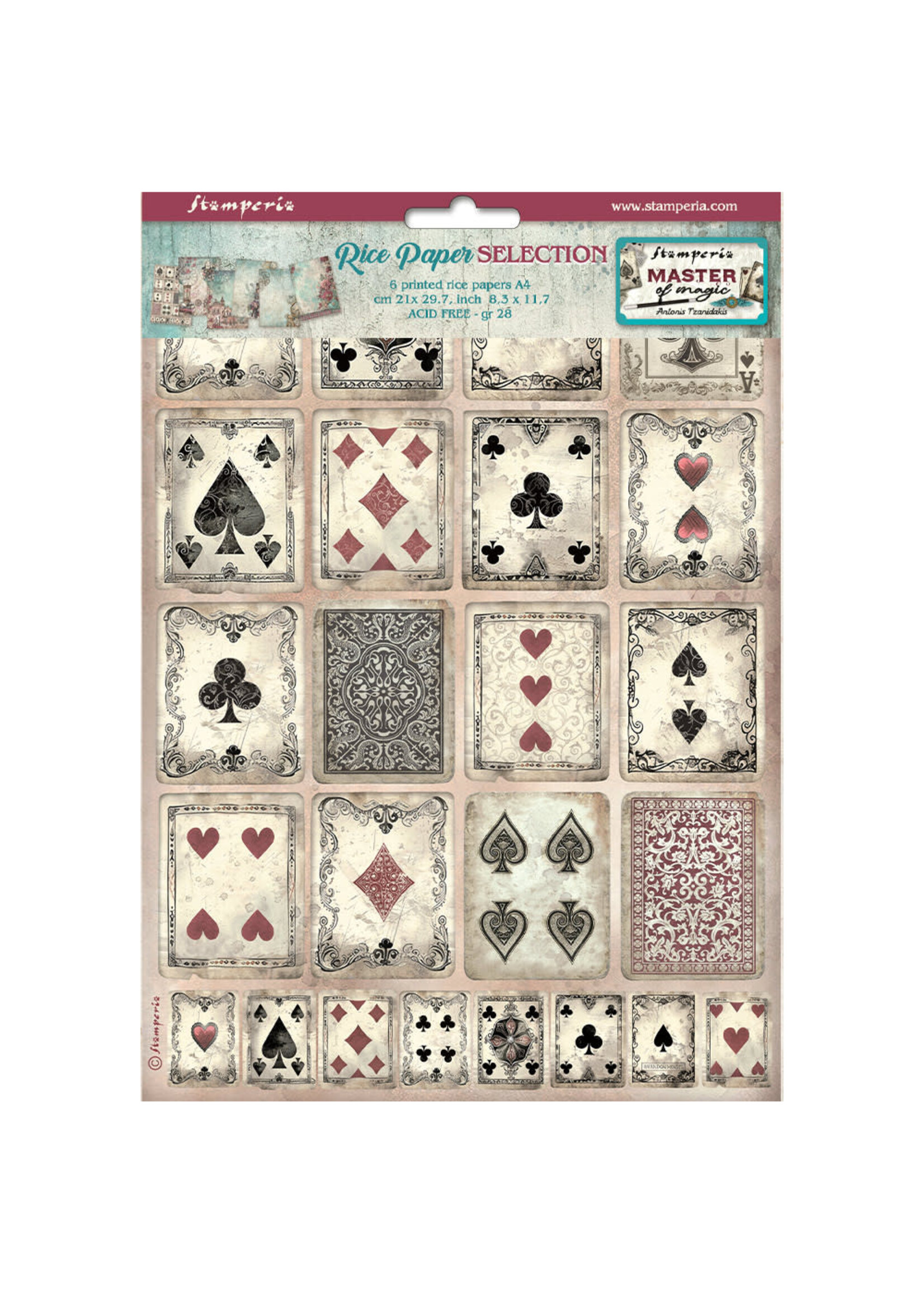 Selectie 6 Rijstpapier A4 - Meester van de Toverkunst CME-code: DFSA4XMM