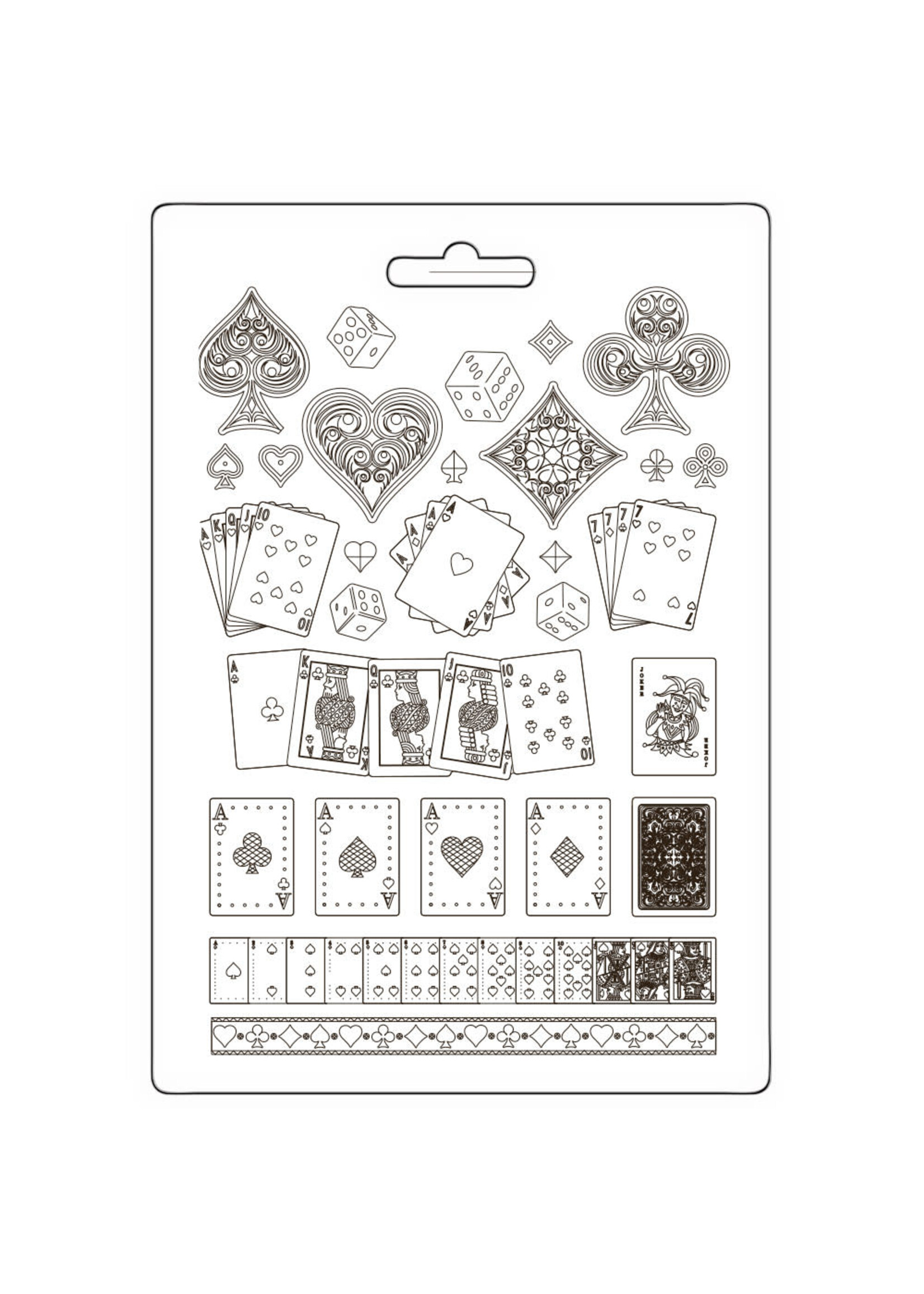 Soft Mould A4 - Master of Magic kaarten CME-code: K3PTA4588 cm 14.8x21- duim 5.83 x 8.27