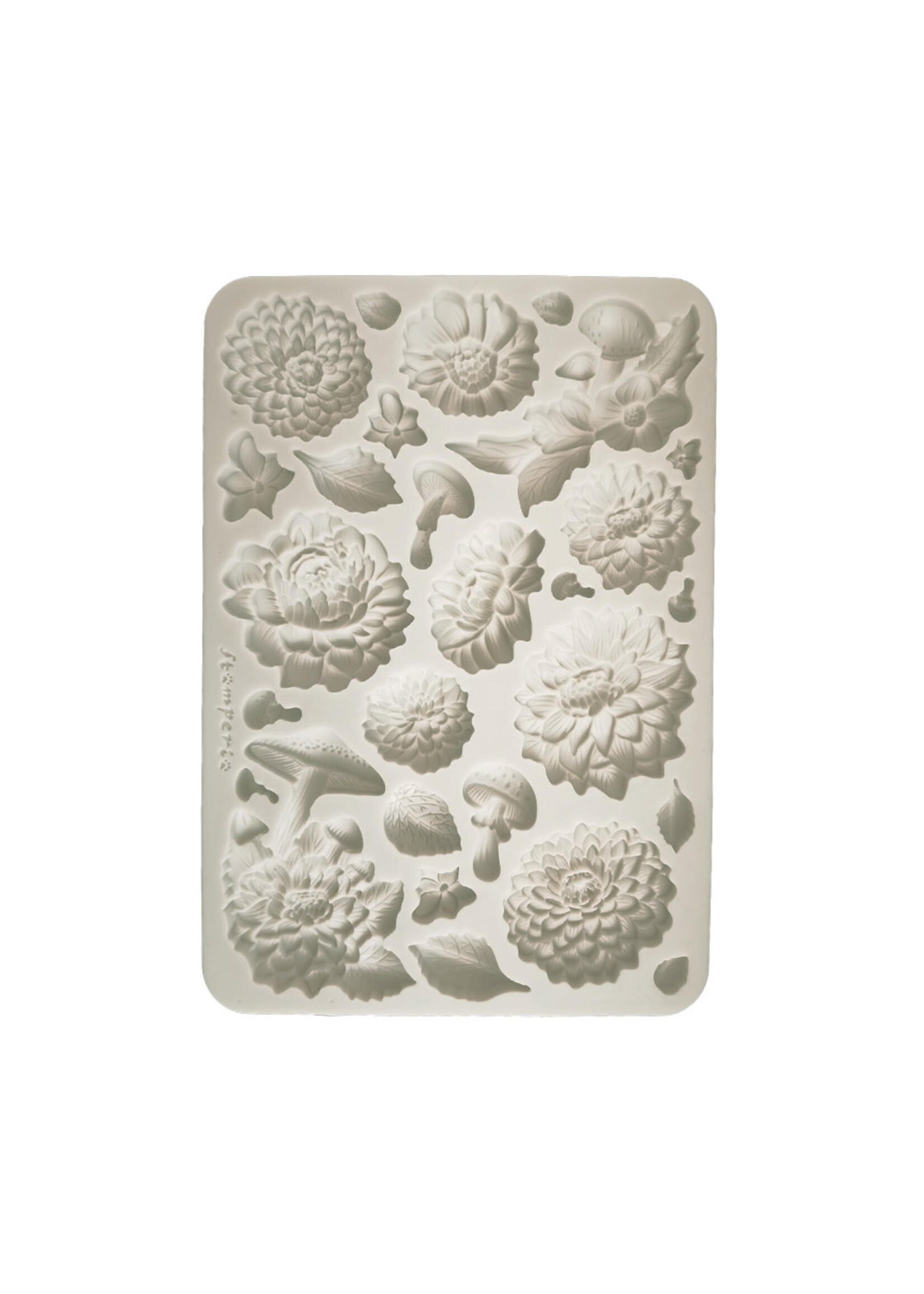 Siliconen mal A5 - Master of Magic pioenroos CME-code: KACMA570 cm 14,8 x 21 - 5,83" x 8,27" dikte mm 7 - 0,27"