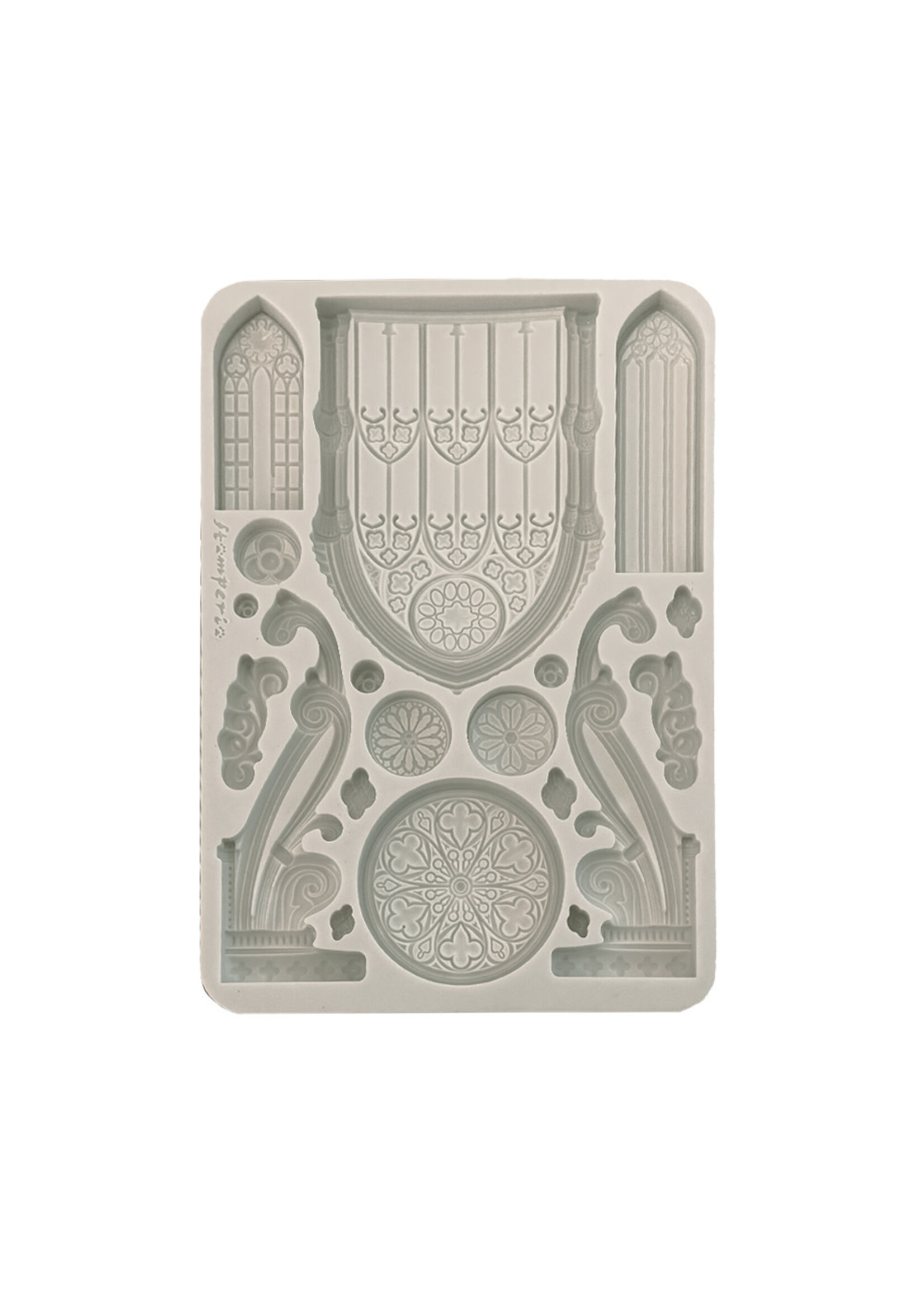 Siliconen mal A5 - Meester van de magie gotische architectuurelementen CME-code: KACMA569 cm 14,8 x 21 - 5,83" x 8,27" dikte mm 7 - 0,27"