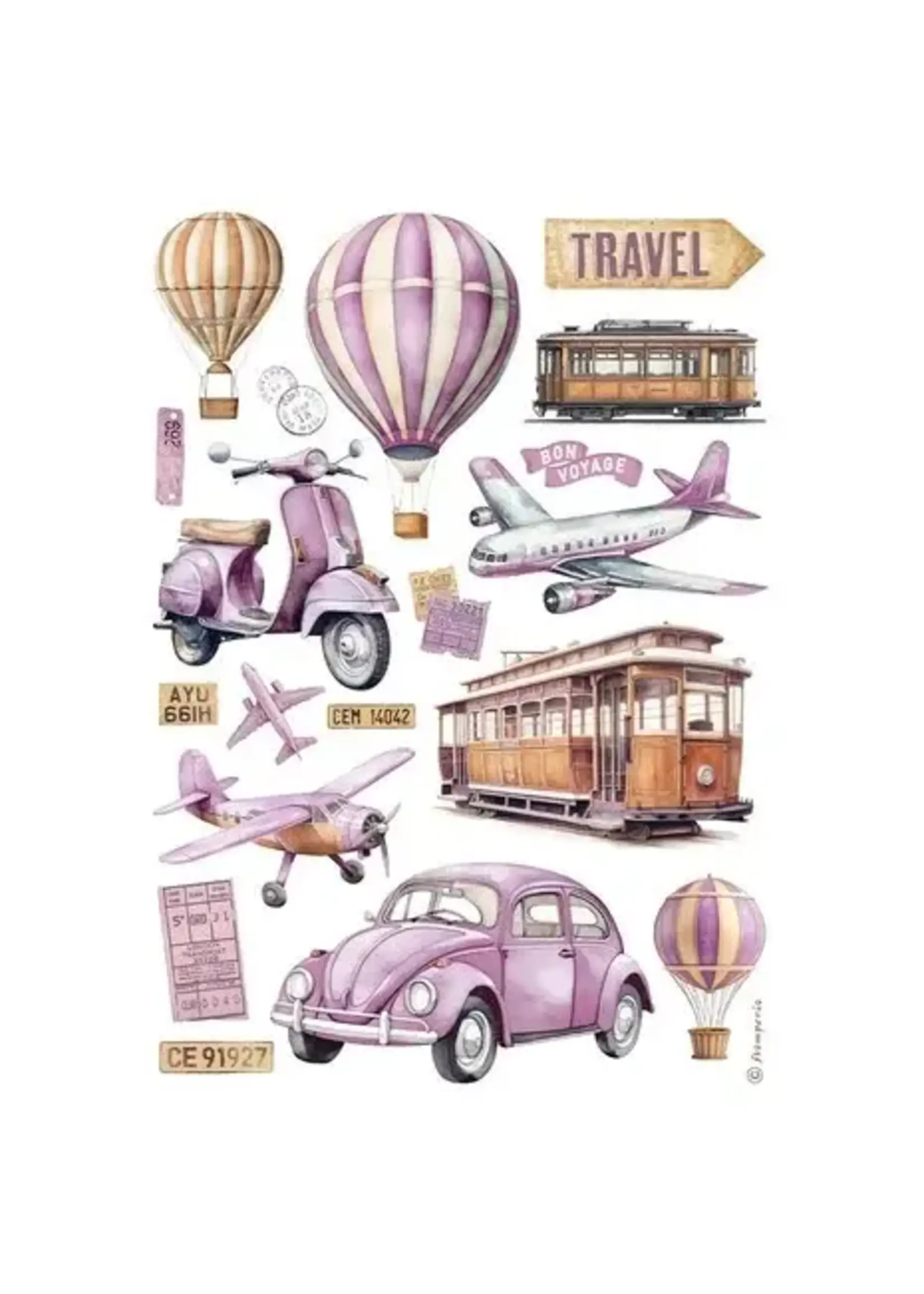 Transports A4 Rice Paper (1pcs) (DFSA4995)