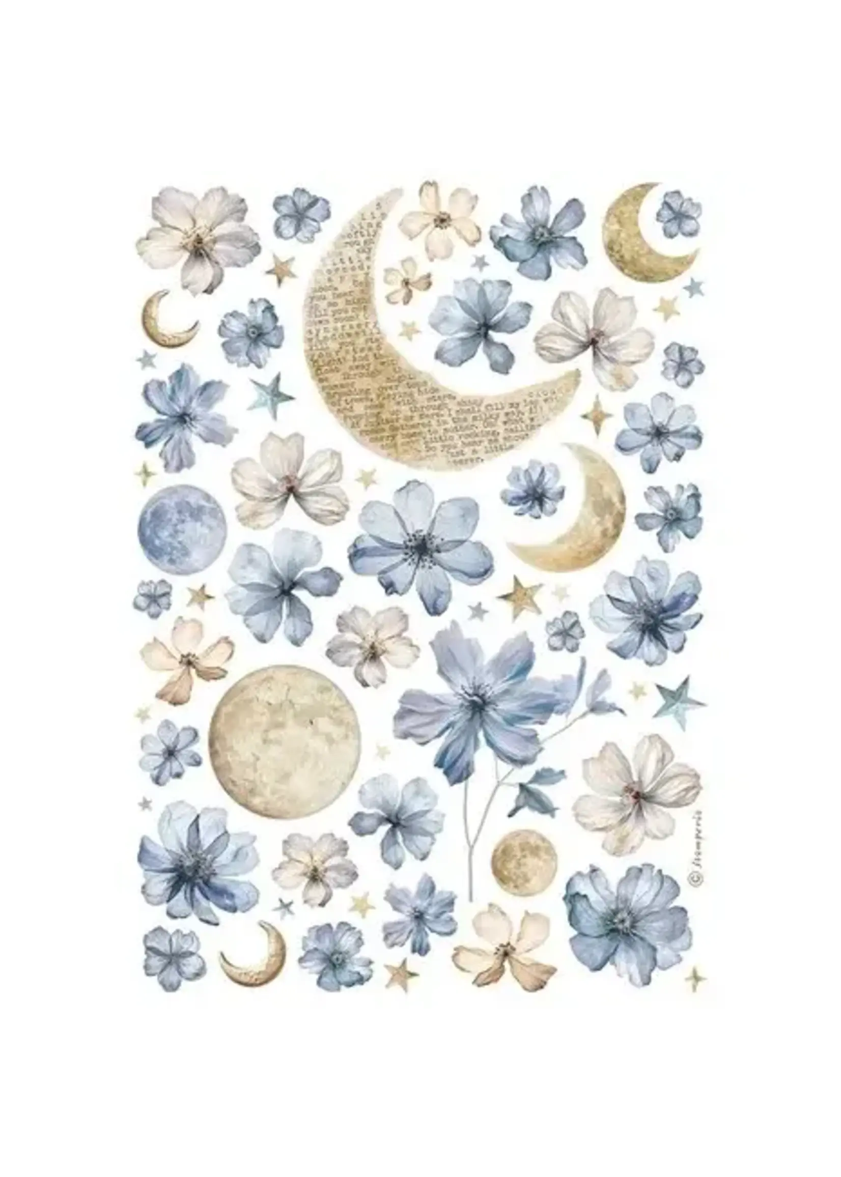 Sun and Moon A4 Rice Paper (1pcs) (DFSA4996)