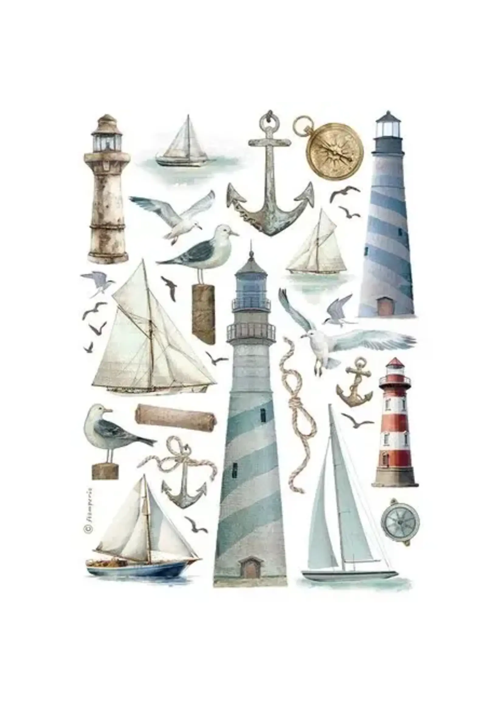 Lighthouse A4 Rice Paper (1pcs) (DFSA4997)
