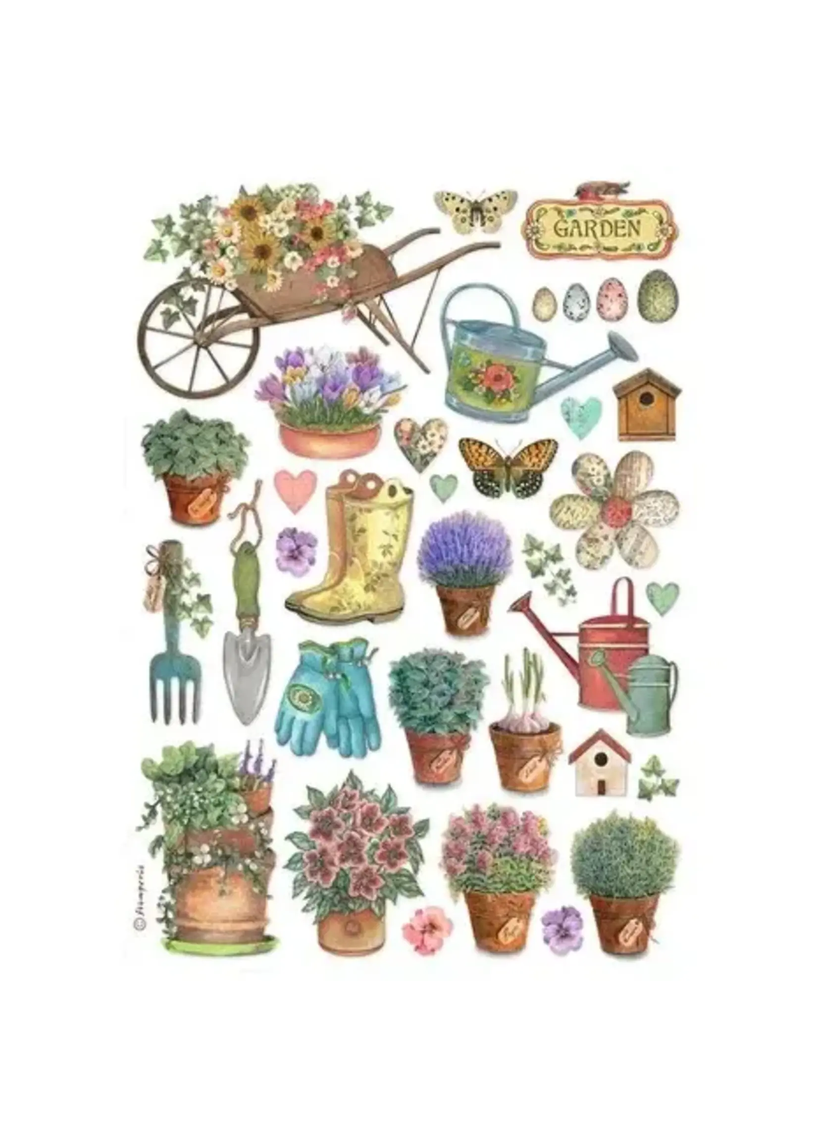 Garden Tools A4 Rice Paper (1pcs) (DFSA4991)
