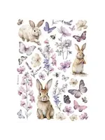Bunny and Buttlerfly A4 Rice Paper (1pcs) (DFSA4994)