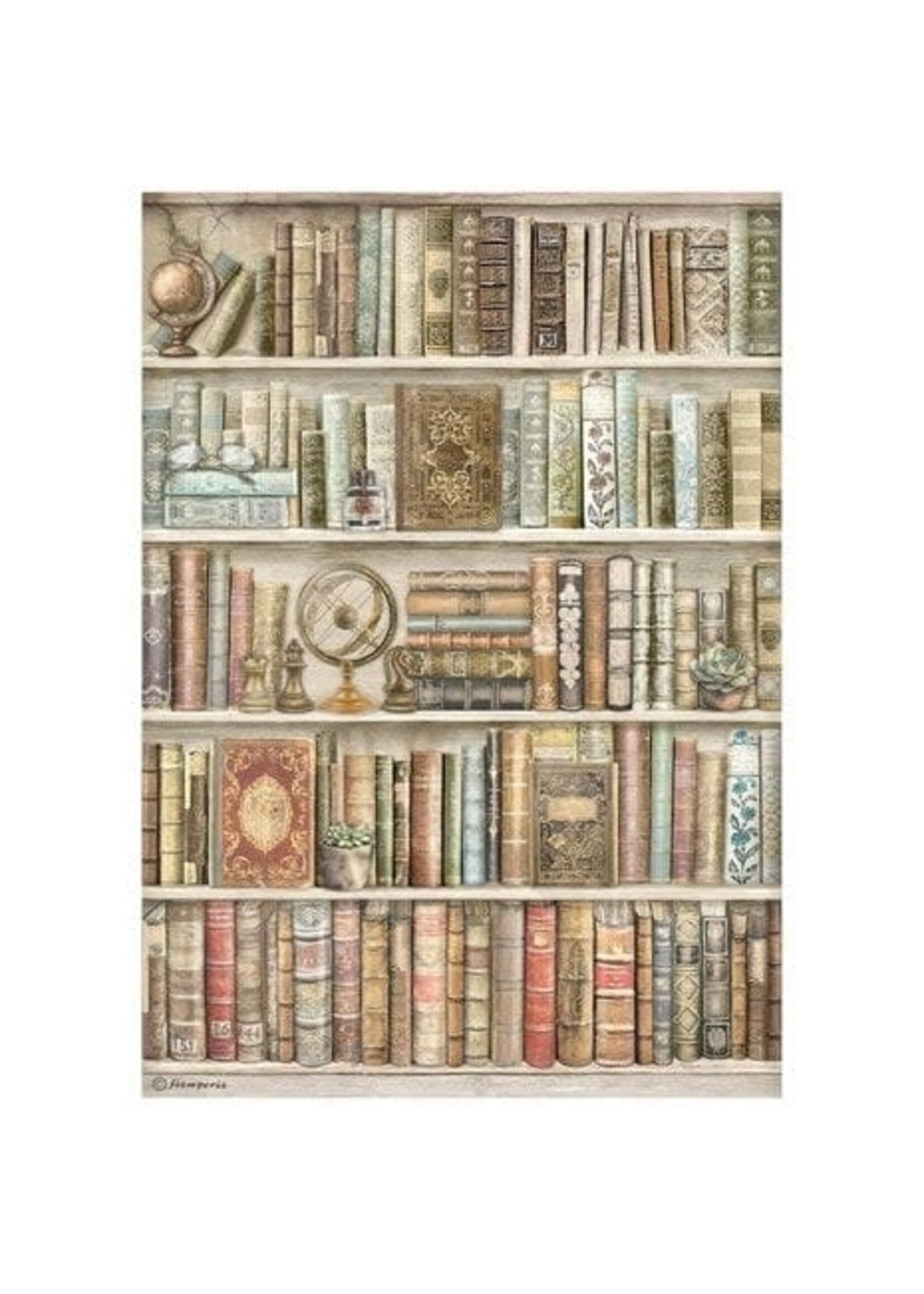 Bookshelf A4 Rice Paper (1pcs) (DFSA41001)