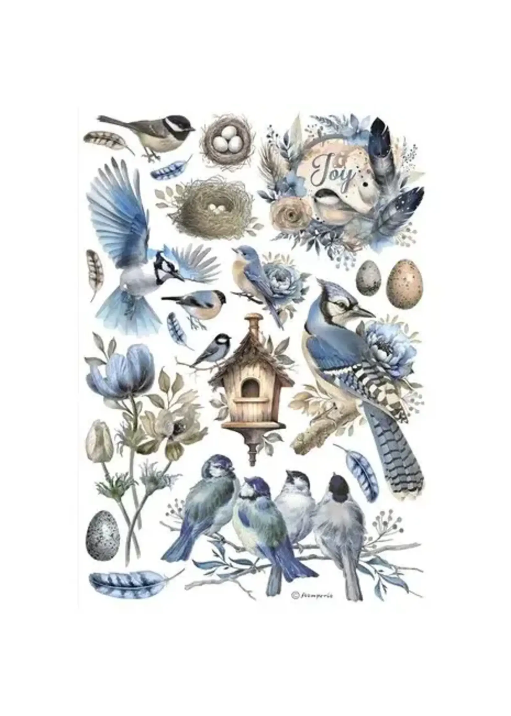 Birds A4 Rice Paper (1pcs) (DFSA41003)