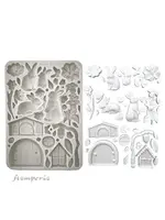 Rabbit and Flowers A5 Silicon Mould (KACMA566)