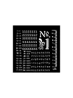 Numbers Pattern Thick Stencil 12x12cm (KSTDS22)