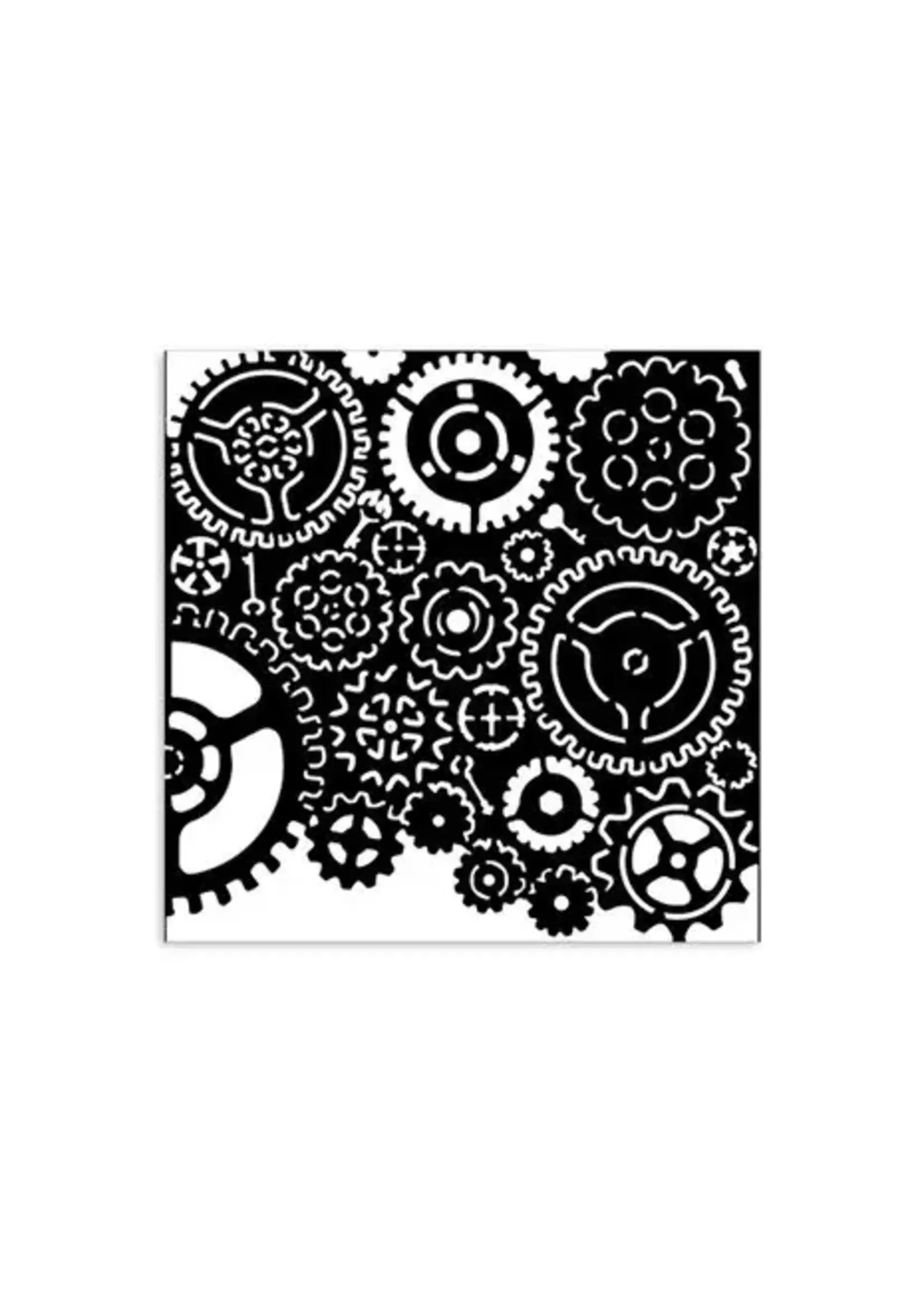 Gears Pattern Thick Stencil 12x12cm (KSTDS27)