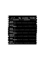 Diary Weekly Planner Thick Stencil 12x12cm (KSTDS23)