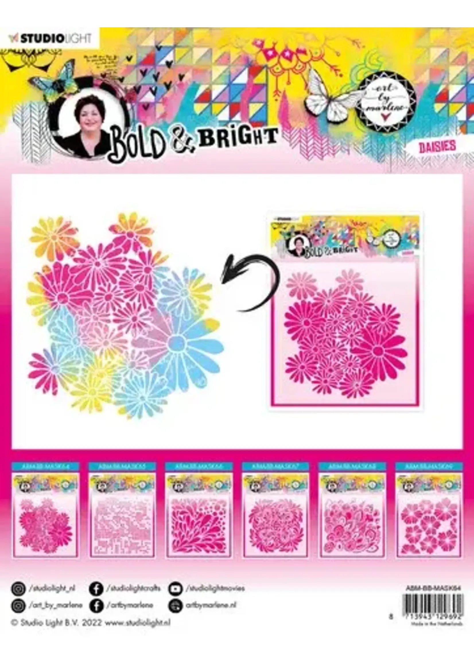 Bold & Bright Mask Daisies (ABM-BB-MASK64)