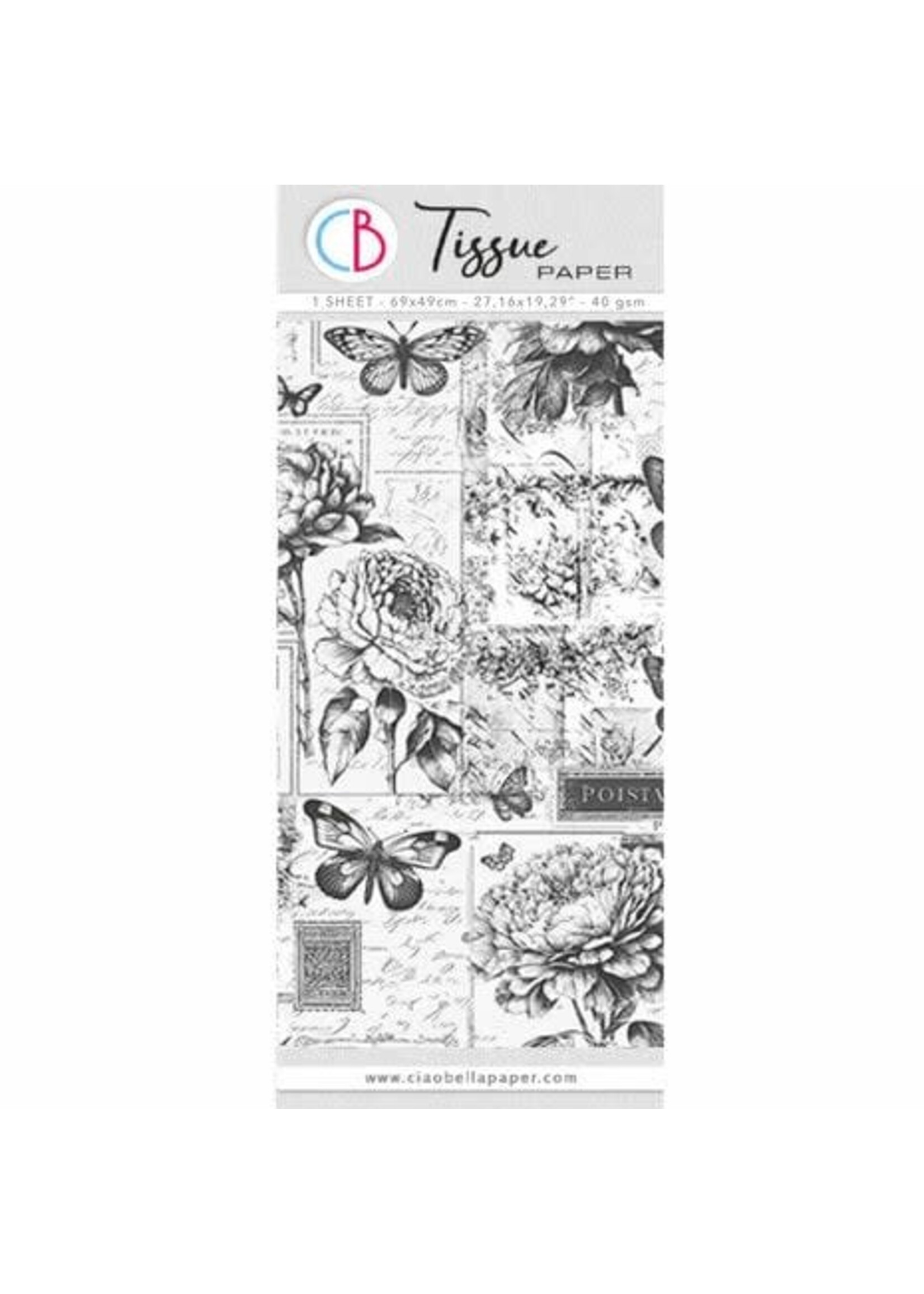 Tissue Paper 69x49cm Botany (HT027)