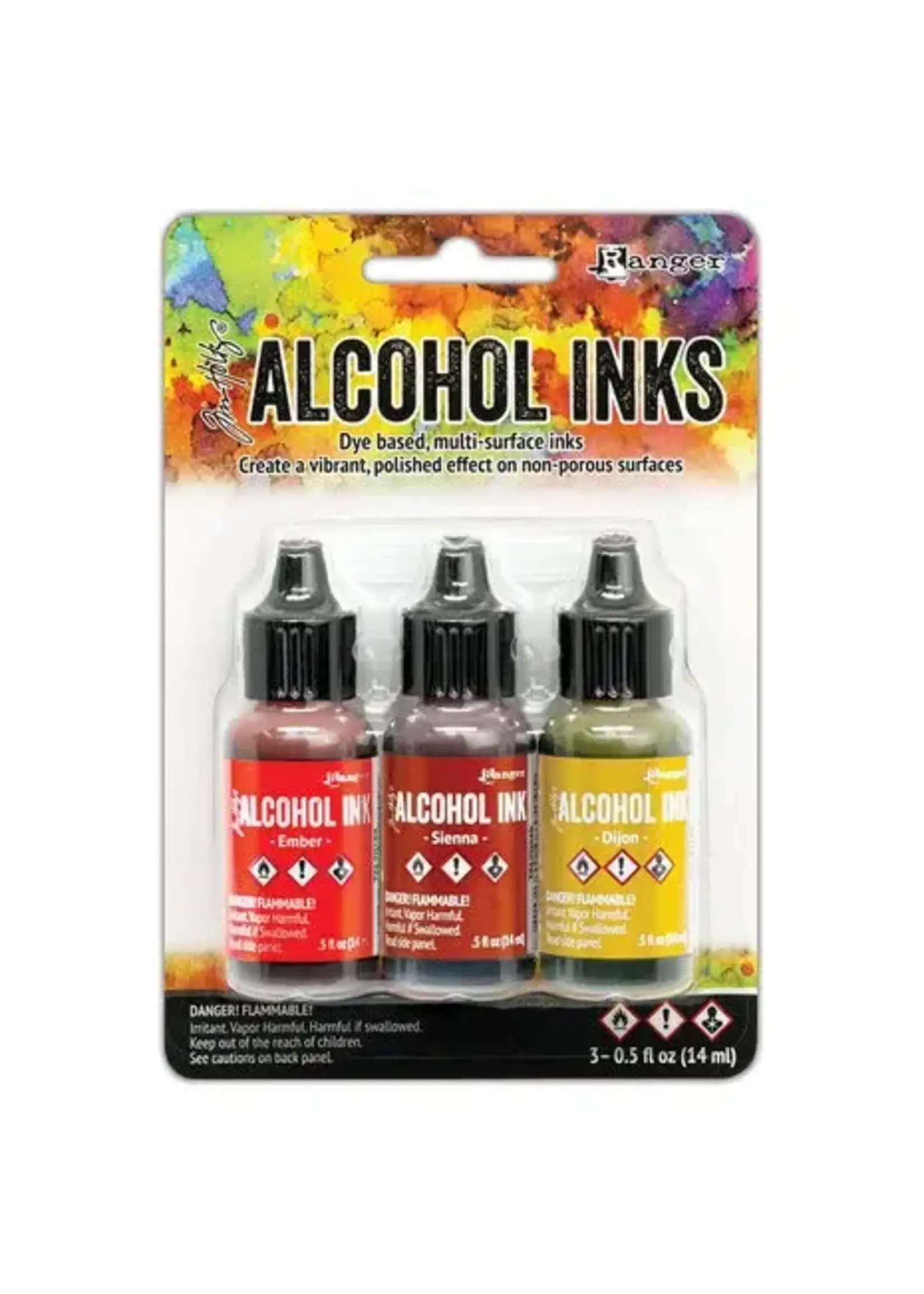 Tim Holtz Alcohol Ink - Kits Orange/Yellow Spectrum 3x0.5 oz (TAK69645)