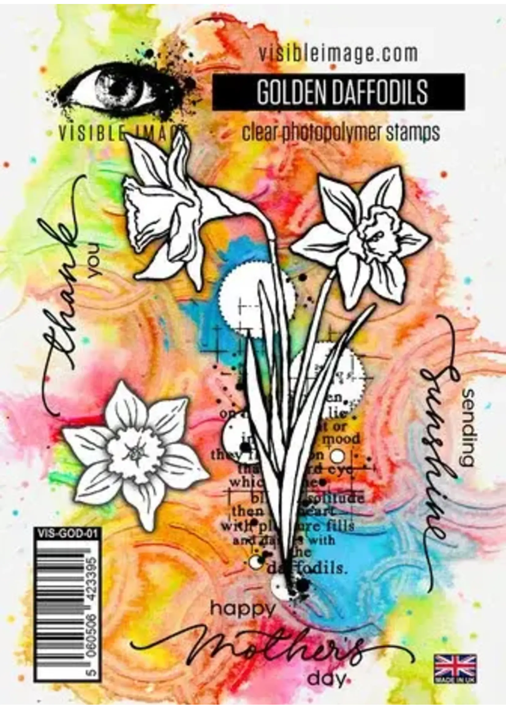 Golden Daffodils A6 Stamp Set (VIS-GOD-01)