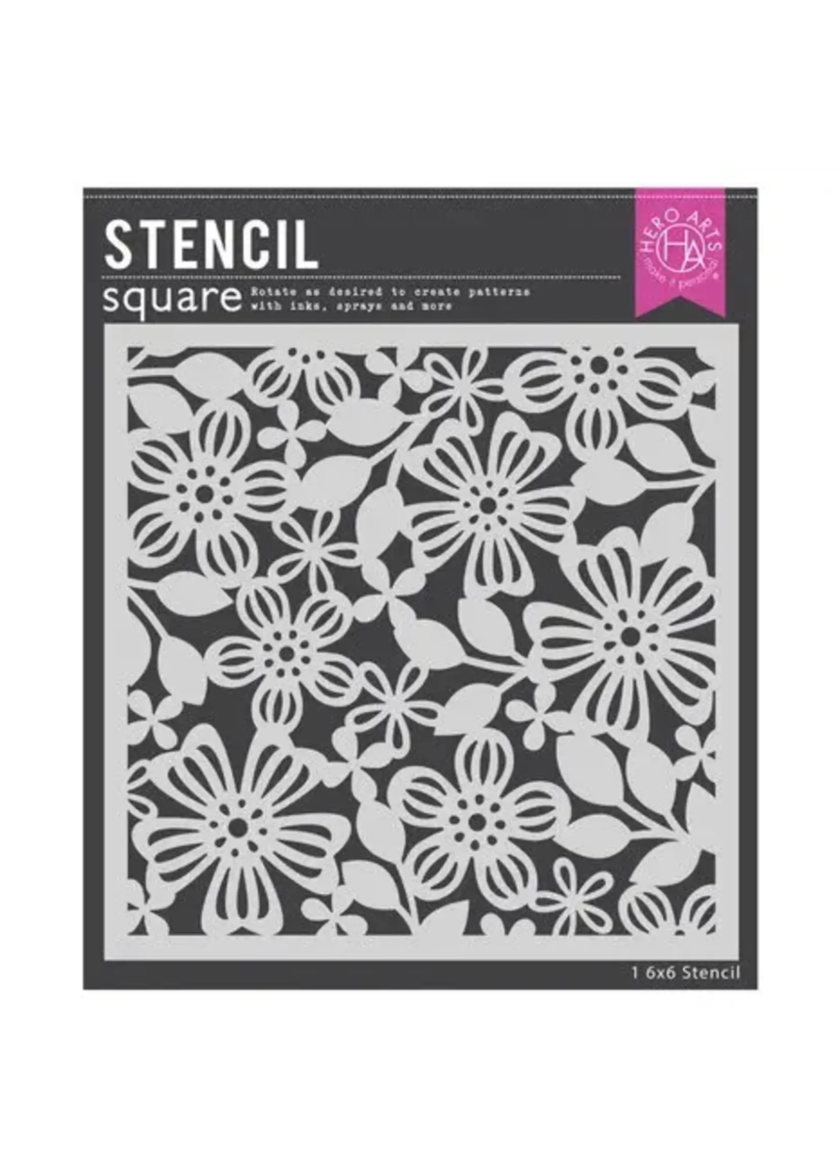 Spring Floral Stencil (SA300)
