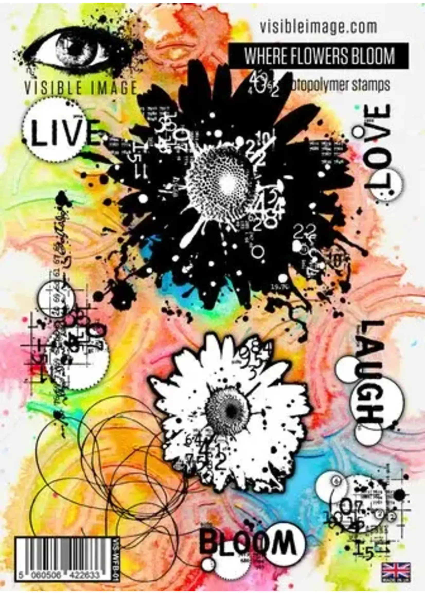 Where Flowers Bloom A5 Stamp Set (VIS-WFB-01)