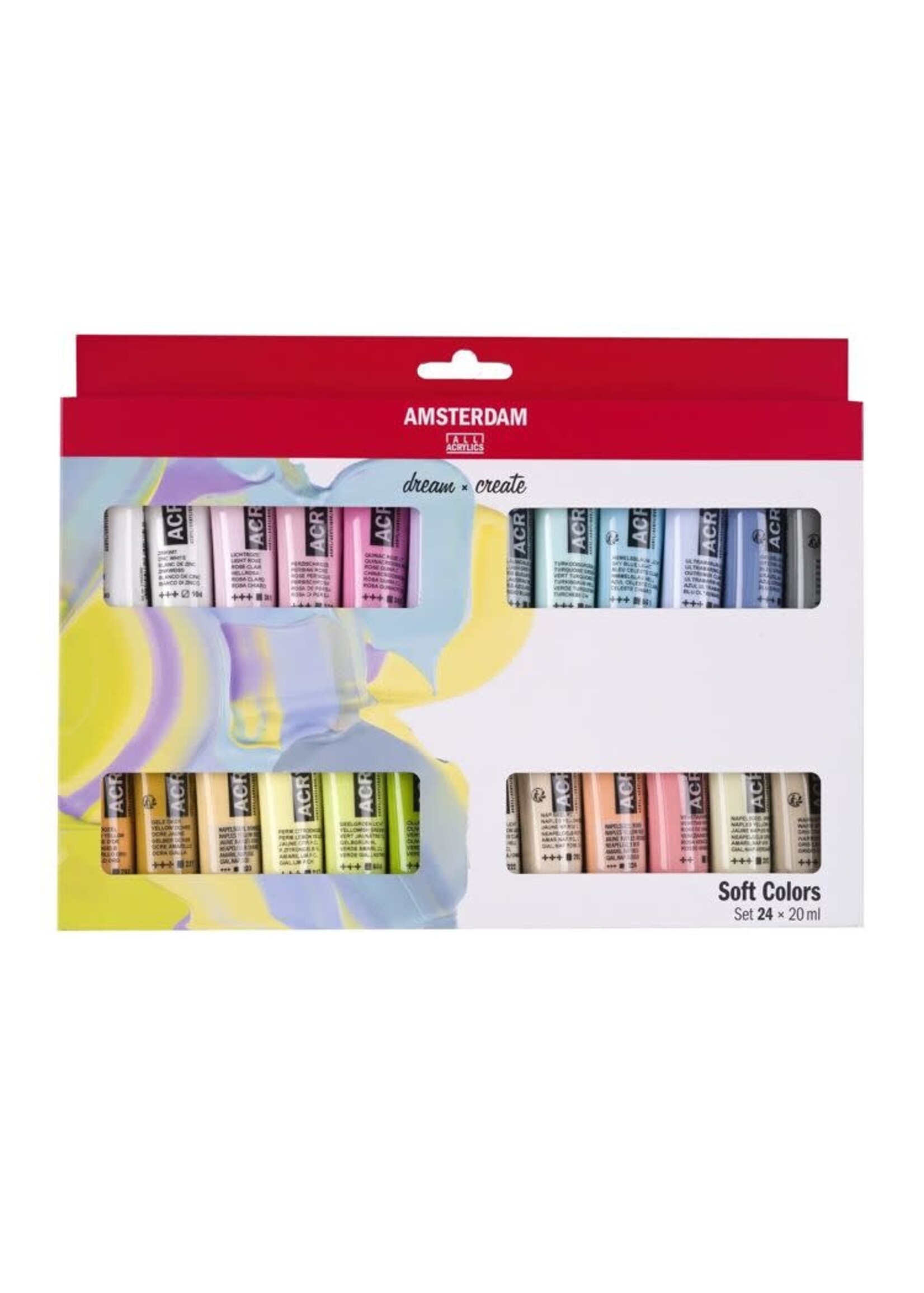 Amsterdam - Acryl Verf Set 24 x 20 ml - Soft Colors  7820524