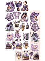 Papierset AA-IPC-10 In paarse kleur