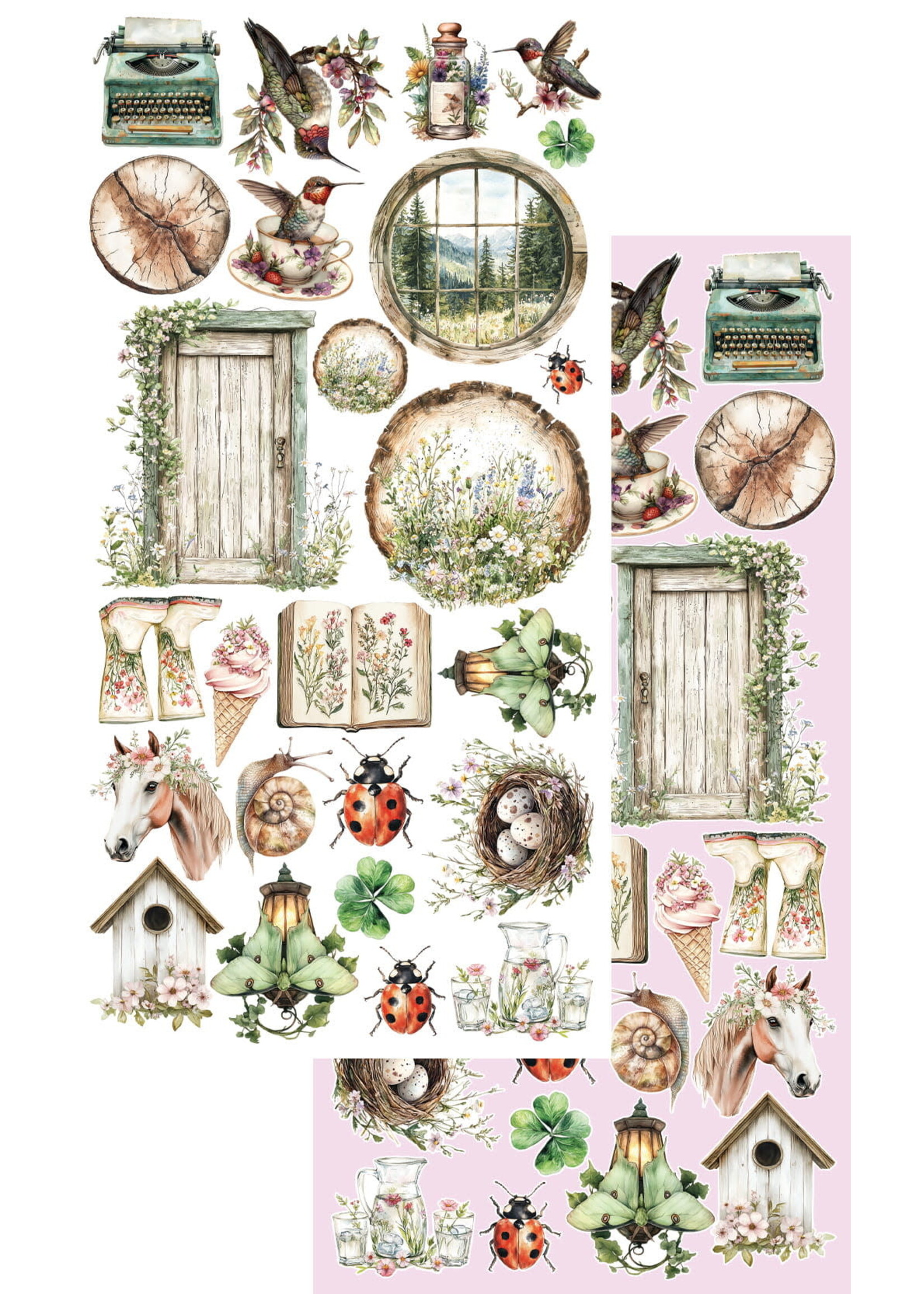 AA-MOS-10 Memoris van de lente  plaatjes set