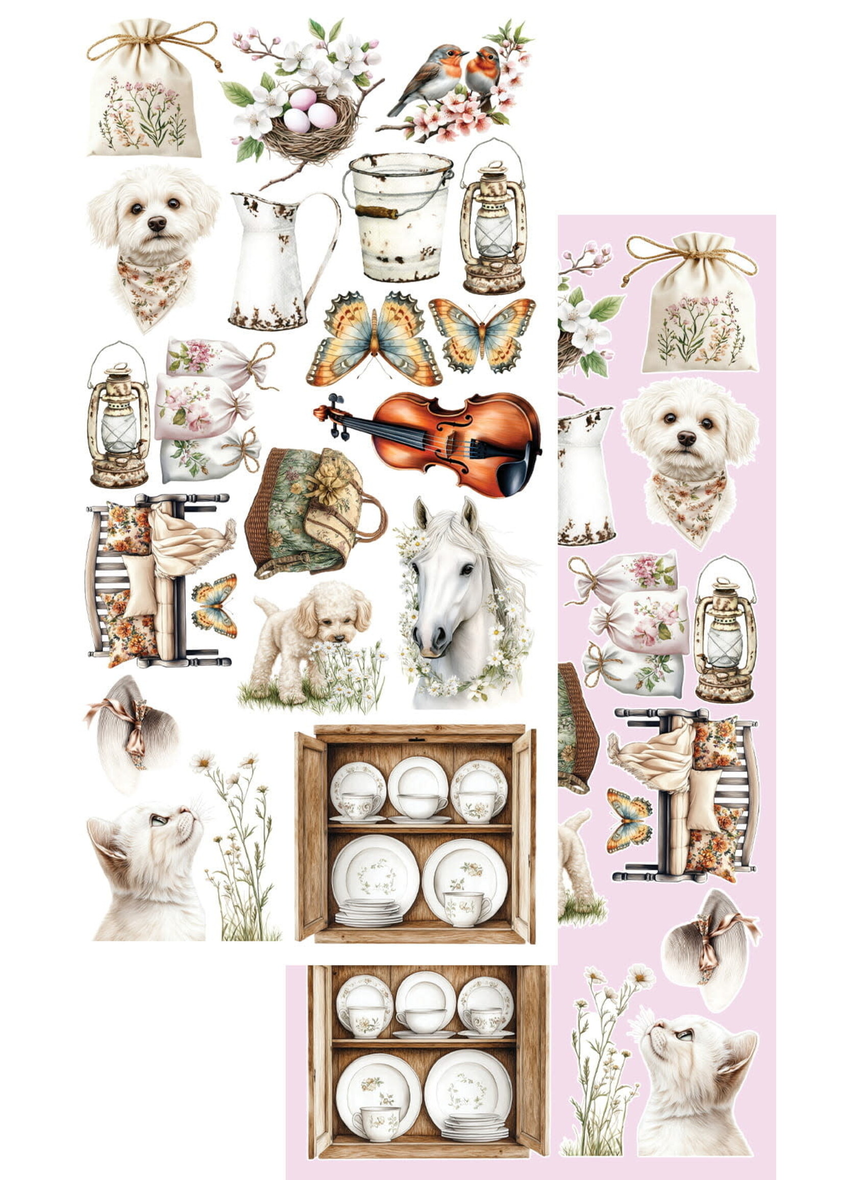 AA-MOS-10 Memoris van de lente  plaatjes set