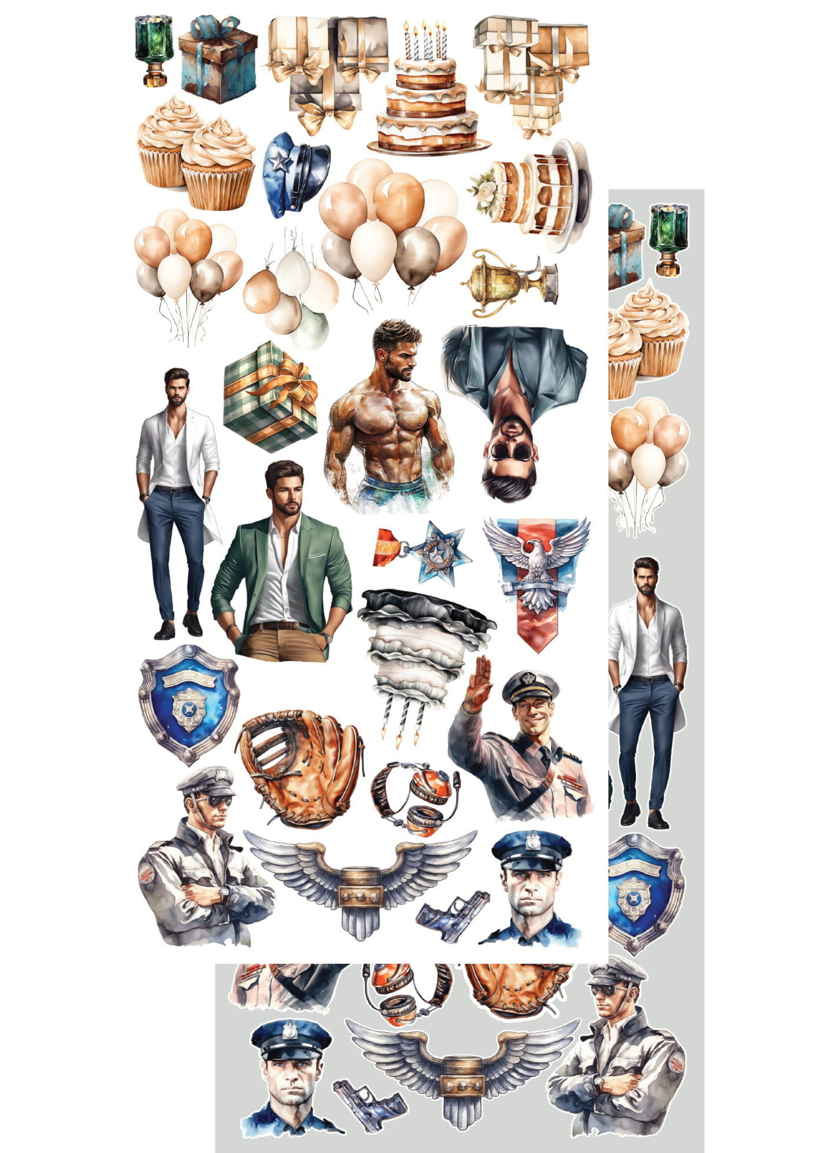 Plaatjes set AA-AM-10 Adventure Heren