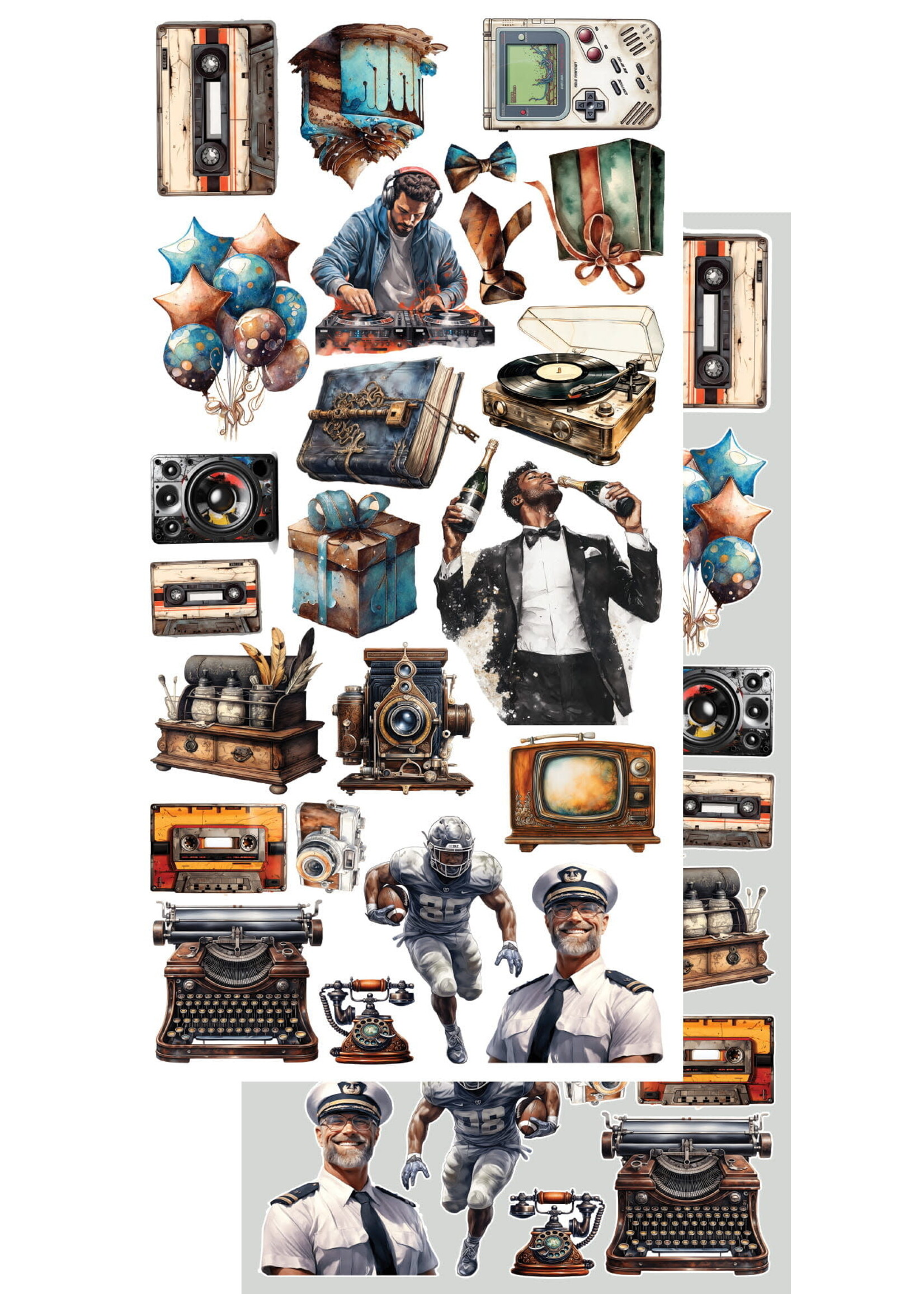 Plaatjes set AA-AM-10 Adventure Heren