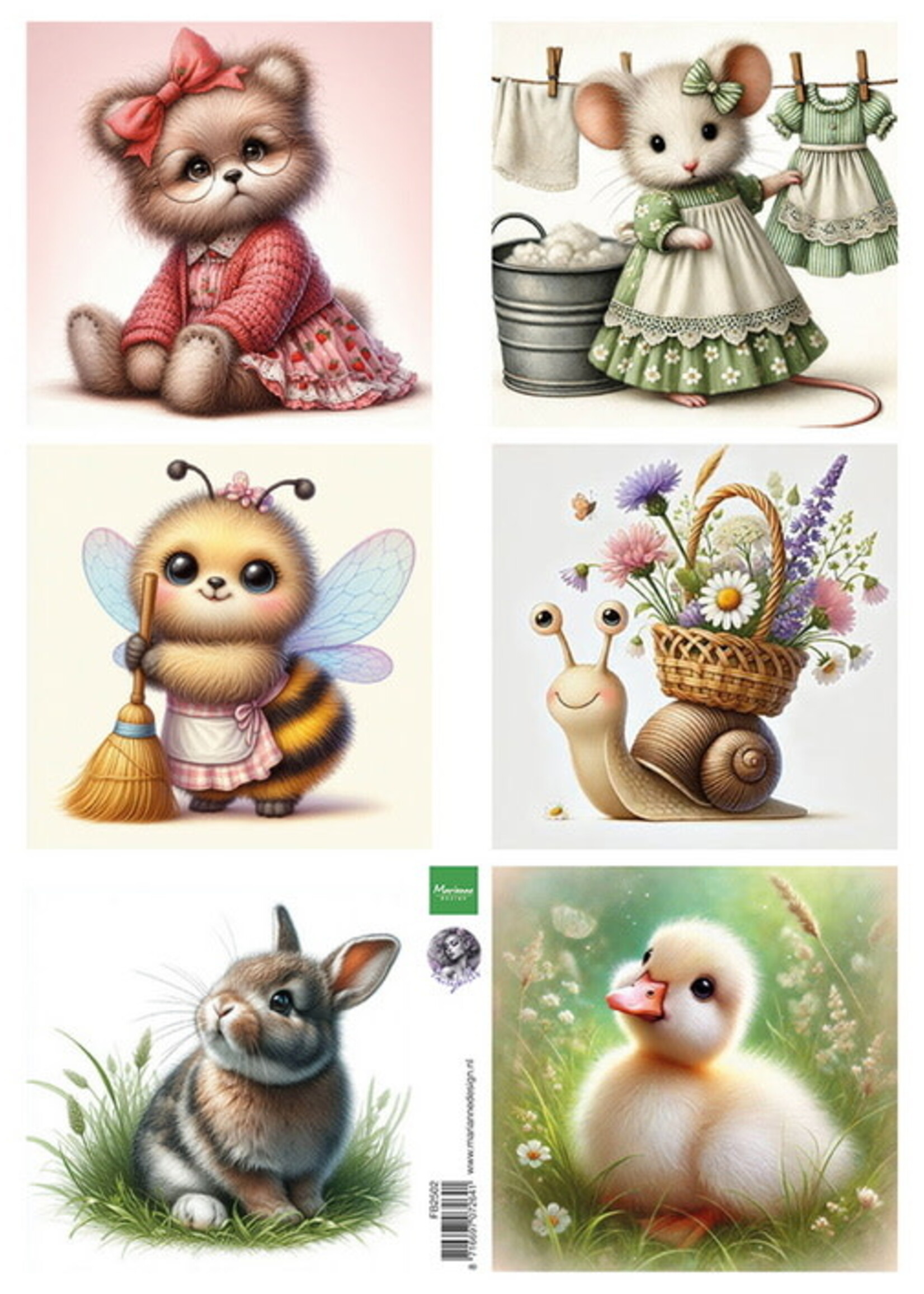 knipvel Cute Animals - by Fairybells
