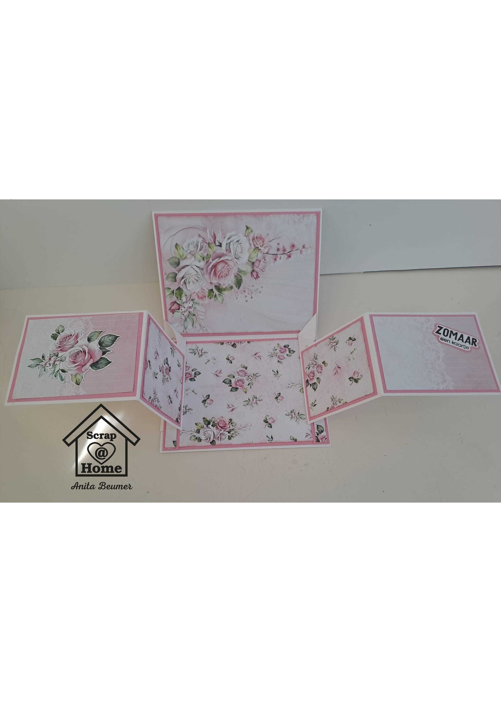 Uitklap kaart Anita & Mirande