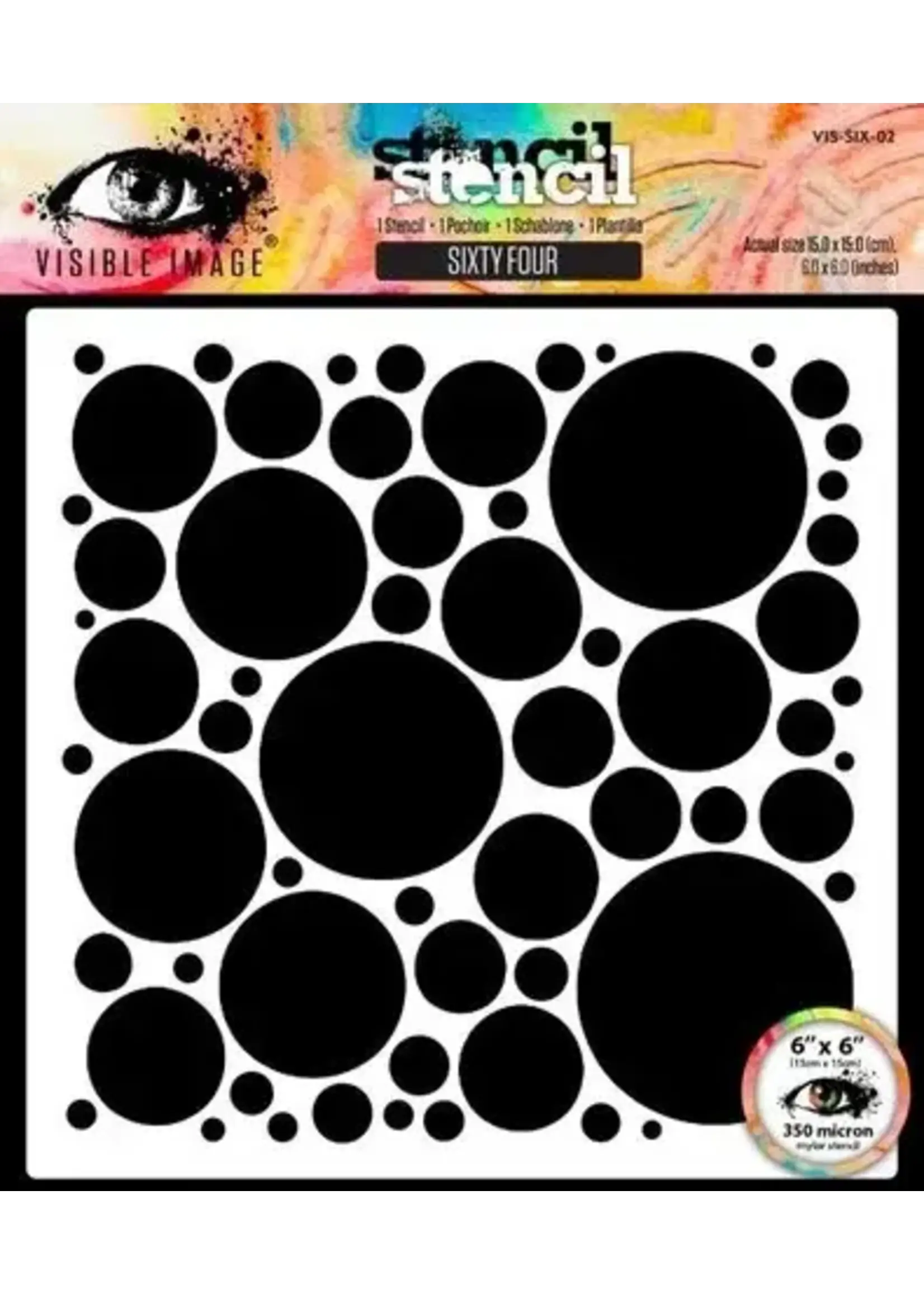 Sixty Four 6x6 Inch Stencil (VIS-SIX-02)
