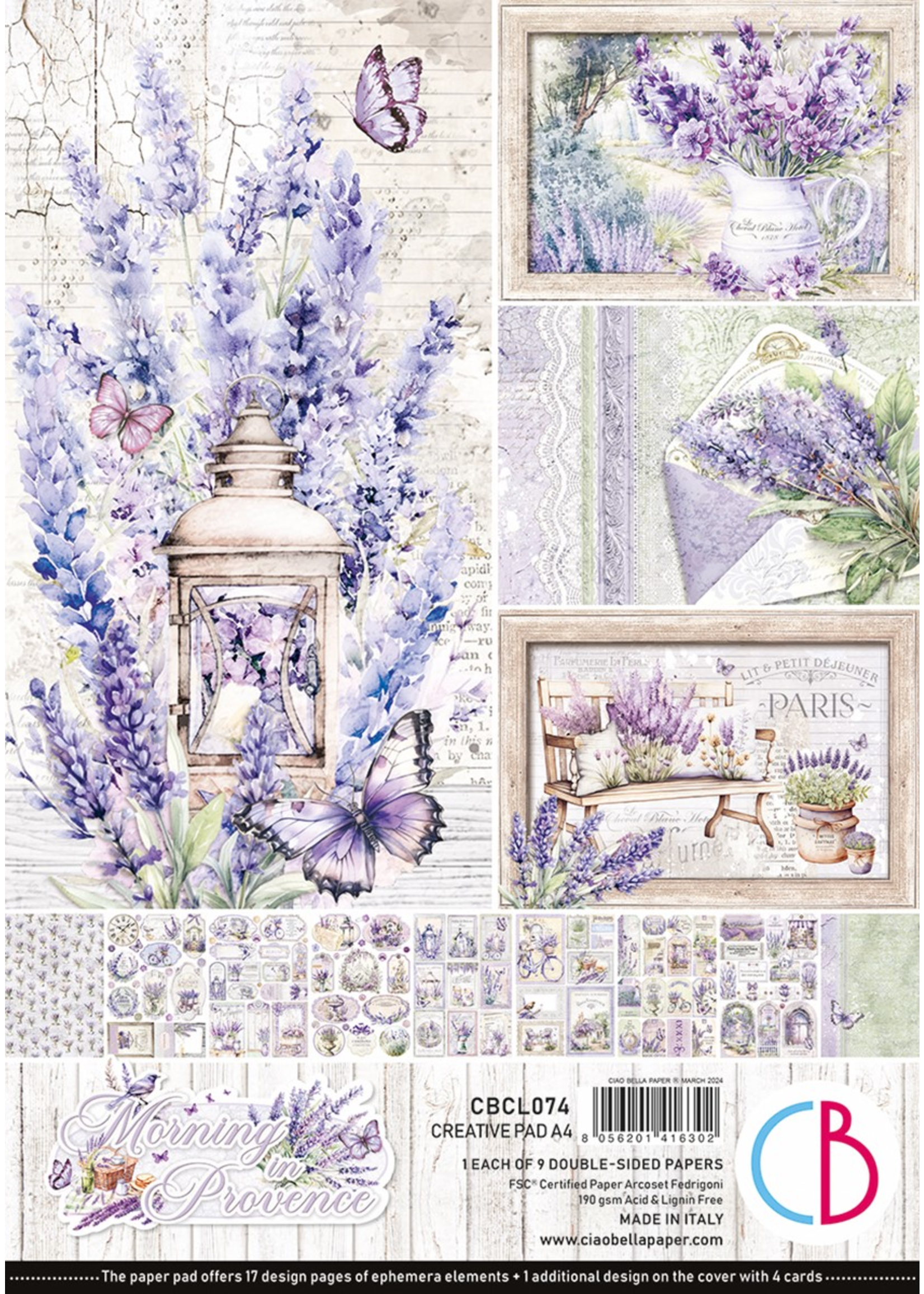 Ochtend in de Provence Creative Pad A4 9/Pkg
