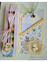 Paaskaart met doosje eitjes