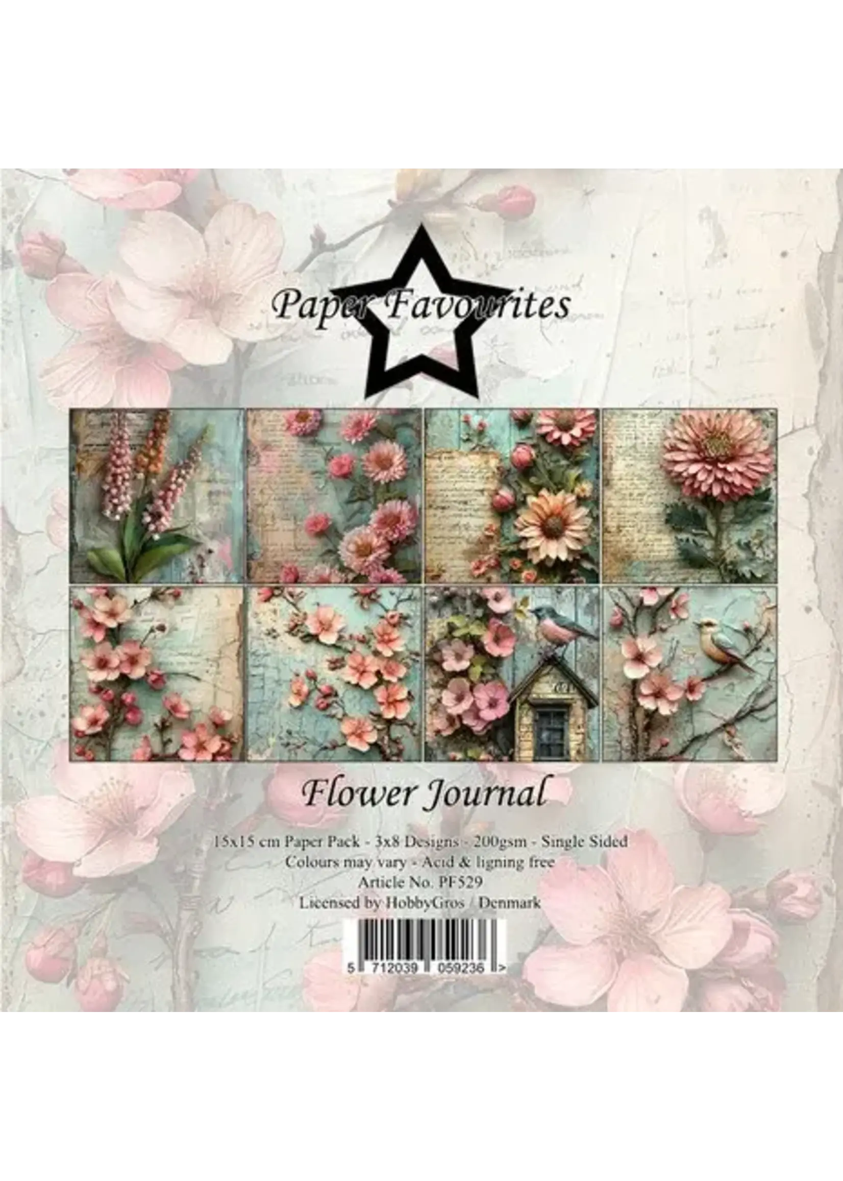 Flower Journal 6x6 Inch Paper Pad (PF529)