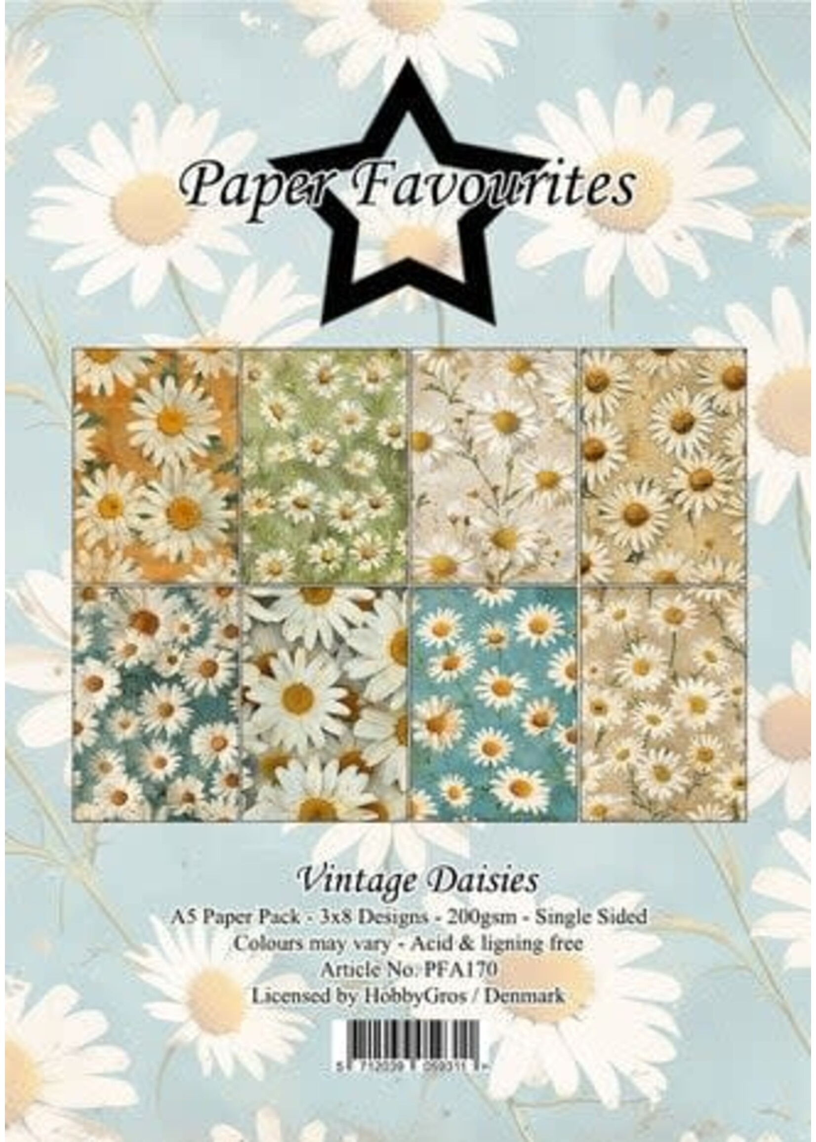 Vintage Daisies A5 Paper Pad (PFA170)