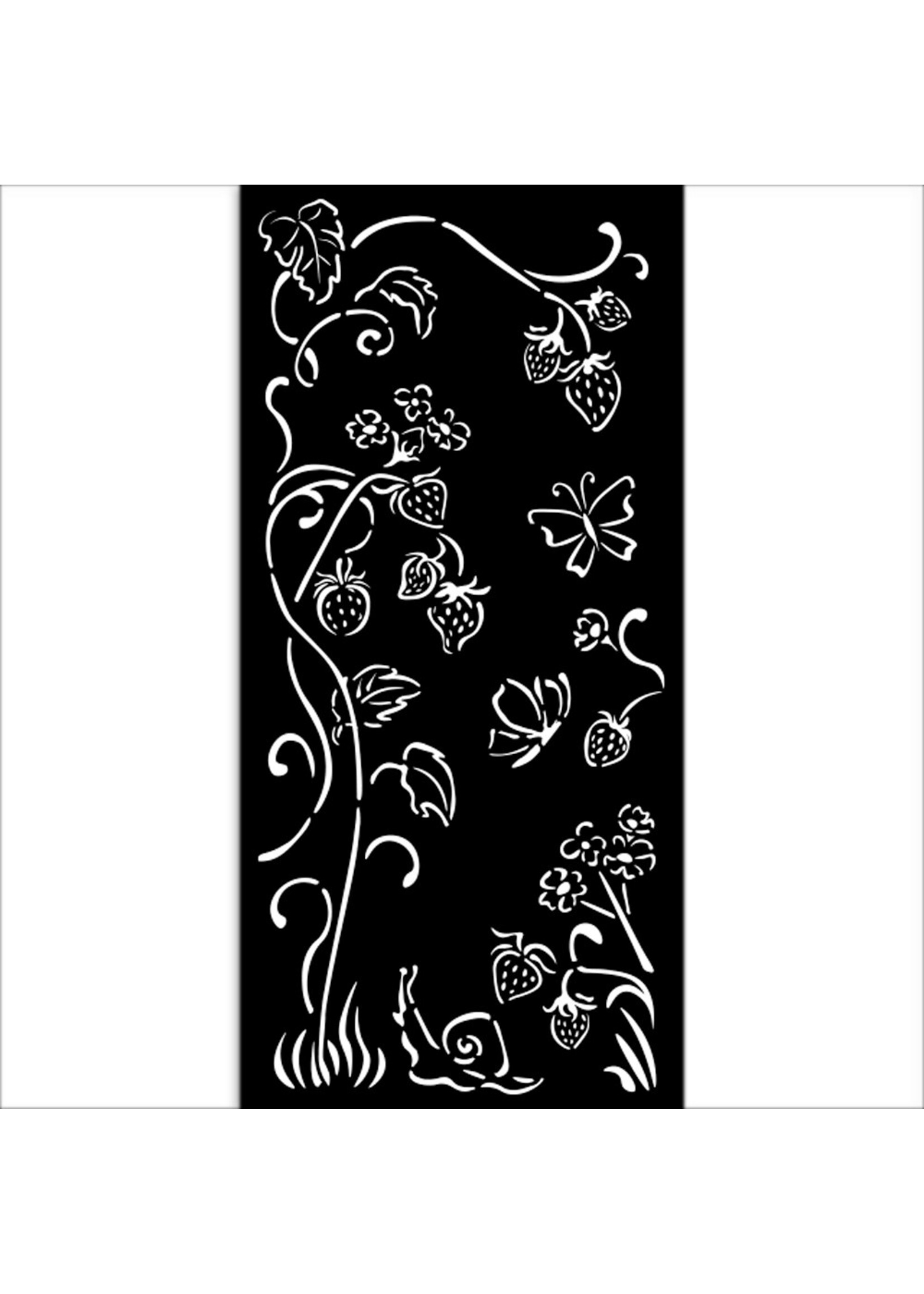 Dik sjabloon cm 12X25 - Hidden Grove aardbeien CME-code: KSTDL115
