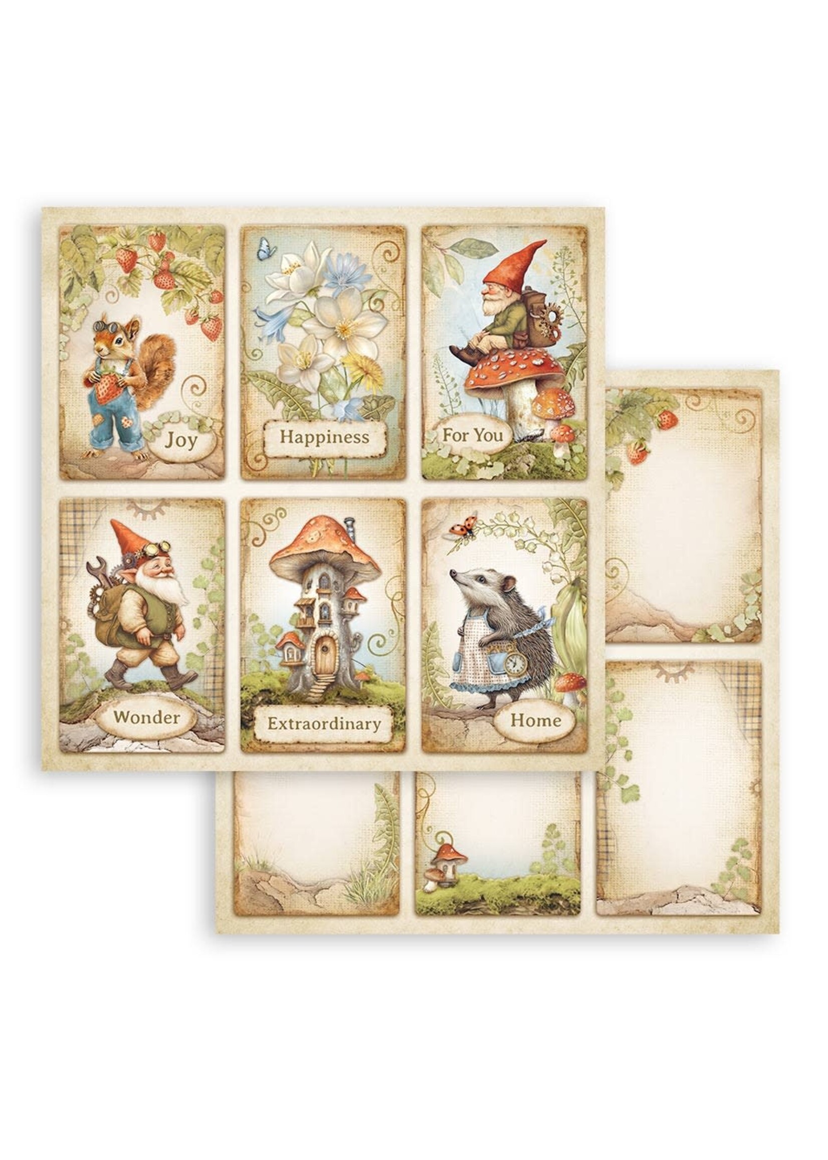 Scrapbooking Dubbel gezicht blad - Hidden Grove 6 kaarten CME-code: SBB1057