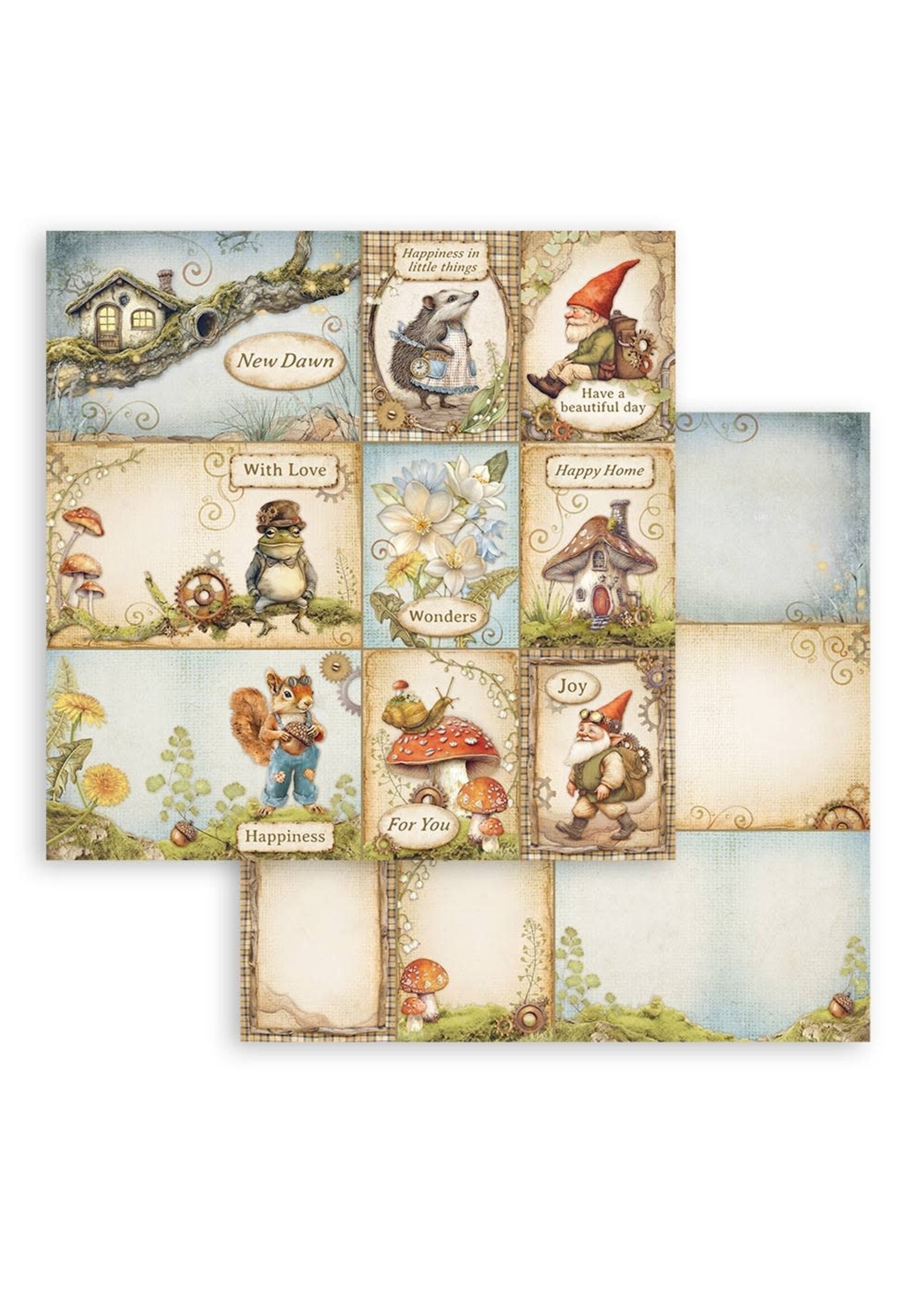 Scrapbooking Dubbel gezicht blad - Hidden Grove kaarten CME-code: SBB1056