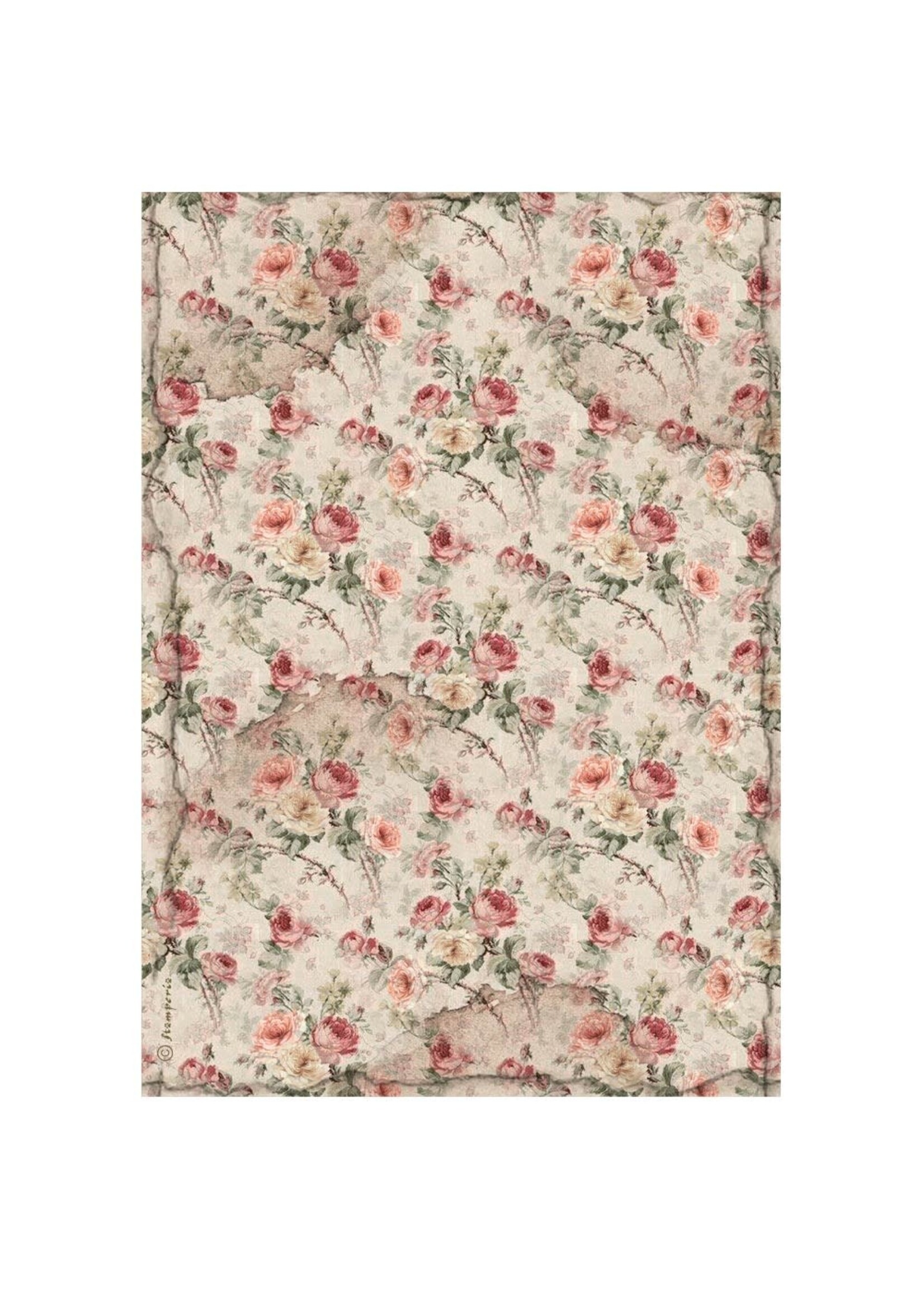 Selectie 6 Rijstpapier A4 - House of Roses CME-code: DFSA4XHR