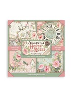 Scrapbooking Pad 22 vellen cm 20,3X20,3 (8"X8") Enkelzijdig Huis van Rozen CME-code: SBBSXB11