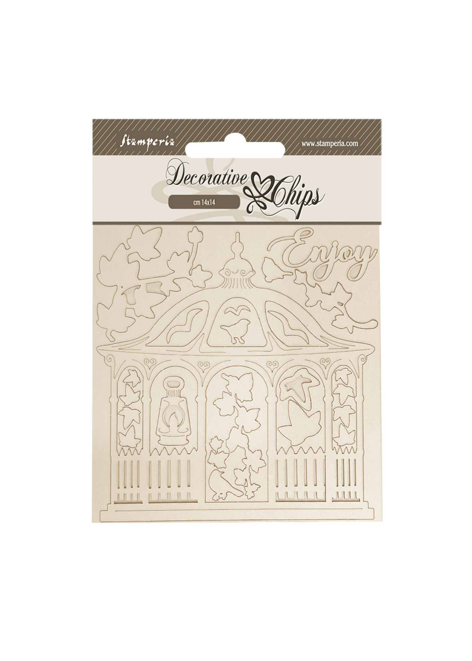 Decoratieve chips cm 14x14 - House of Roses tuinhuisje CME-code: SCB259