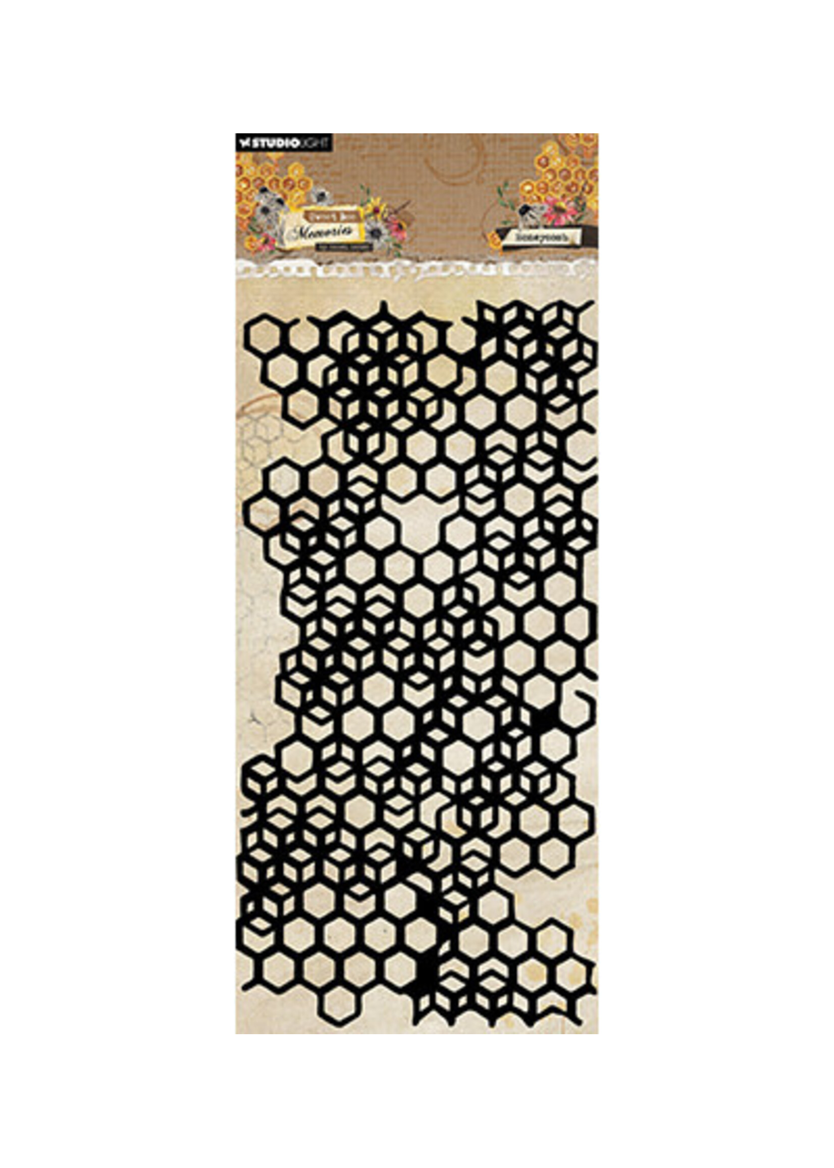 HE-SB-MASK329 - Honeycomb Sweet Bee Memories nr.329