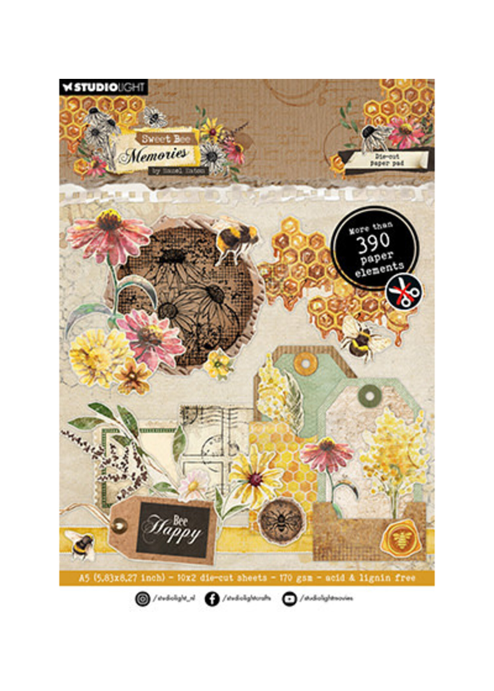 HE-SB-DCPP285 - Paper Pad Paper Elements Sweet Bee Memories nr.285