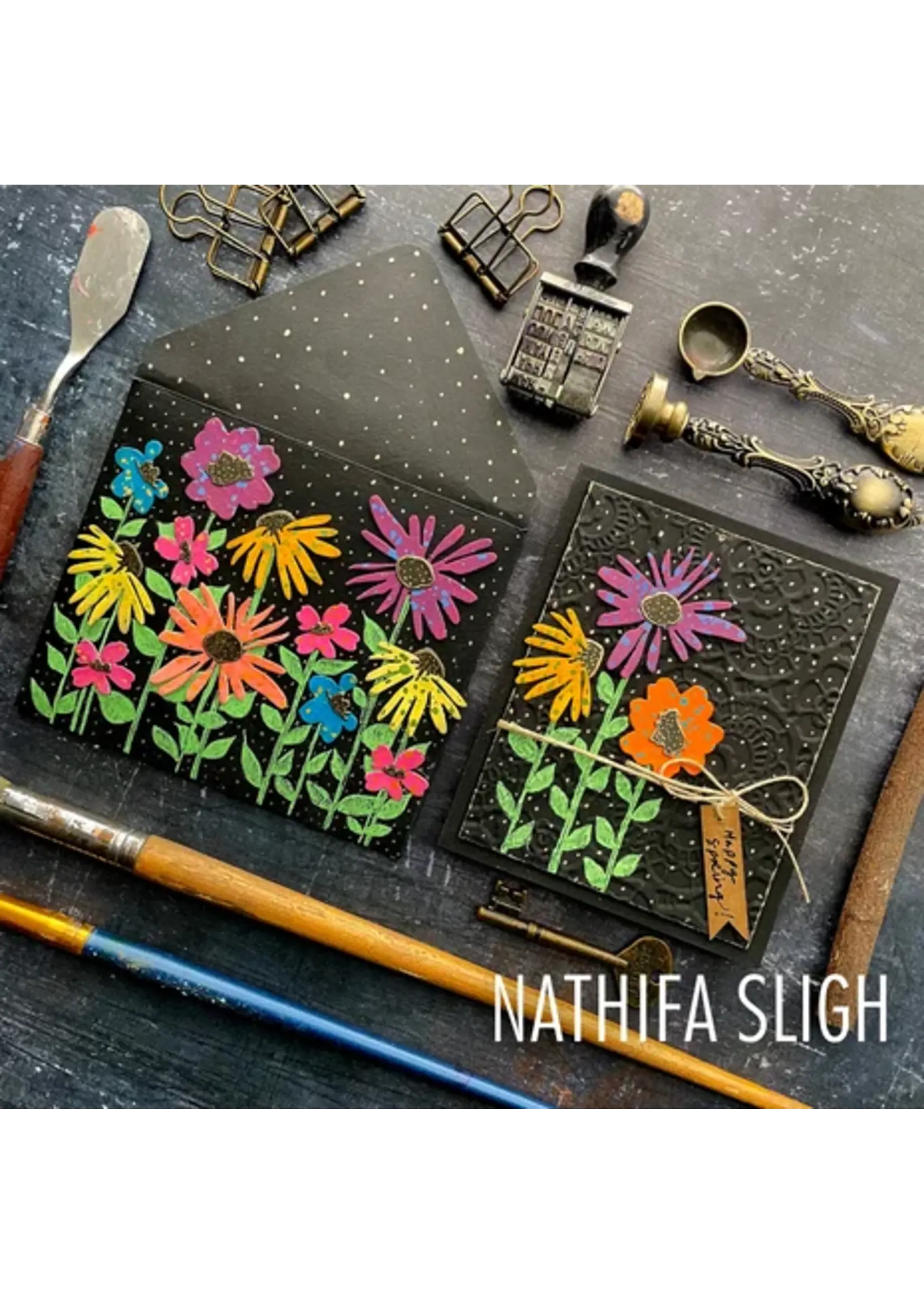 2D Texture Fades w/ Thinlits Die by Tim Holtz Vault Side-Order Floristry (1+11pcs) (666872)